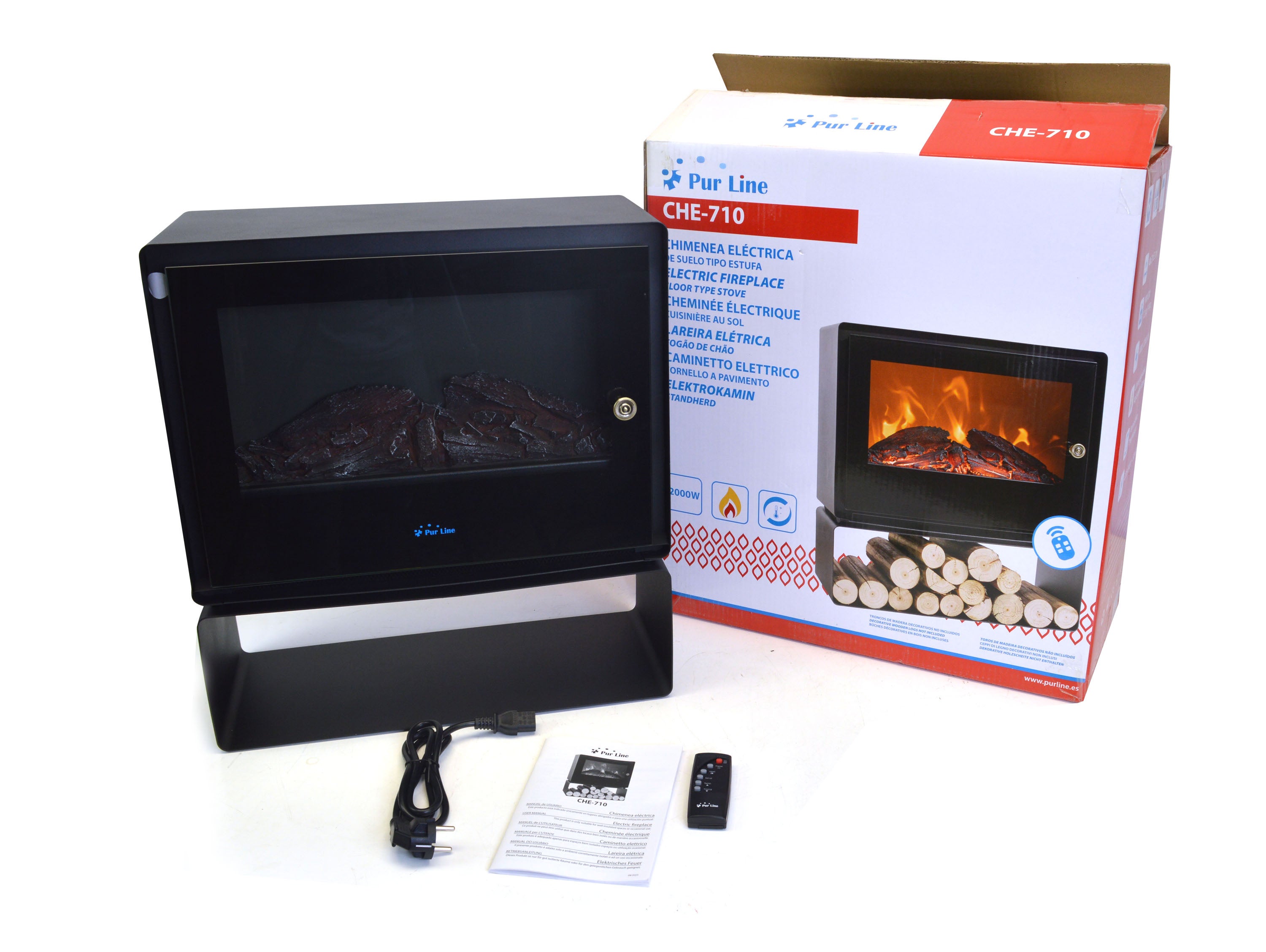 Chimenea electrica estufa Che-710 - 6