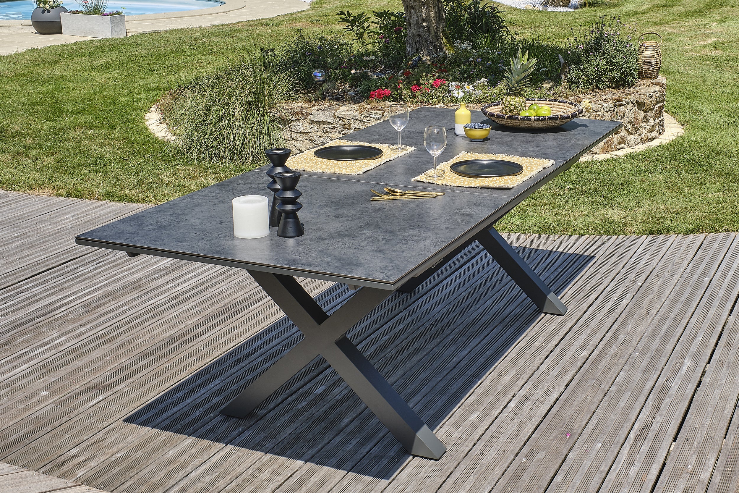 Table de jardin DCB GARDEN Floride 10 personnes - 3