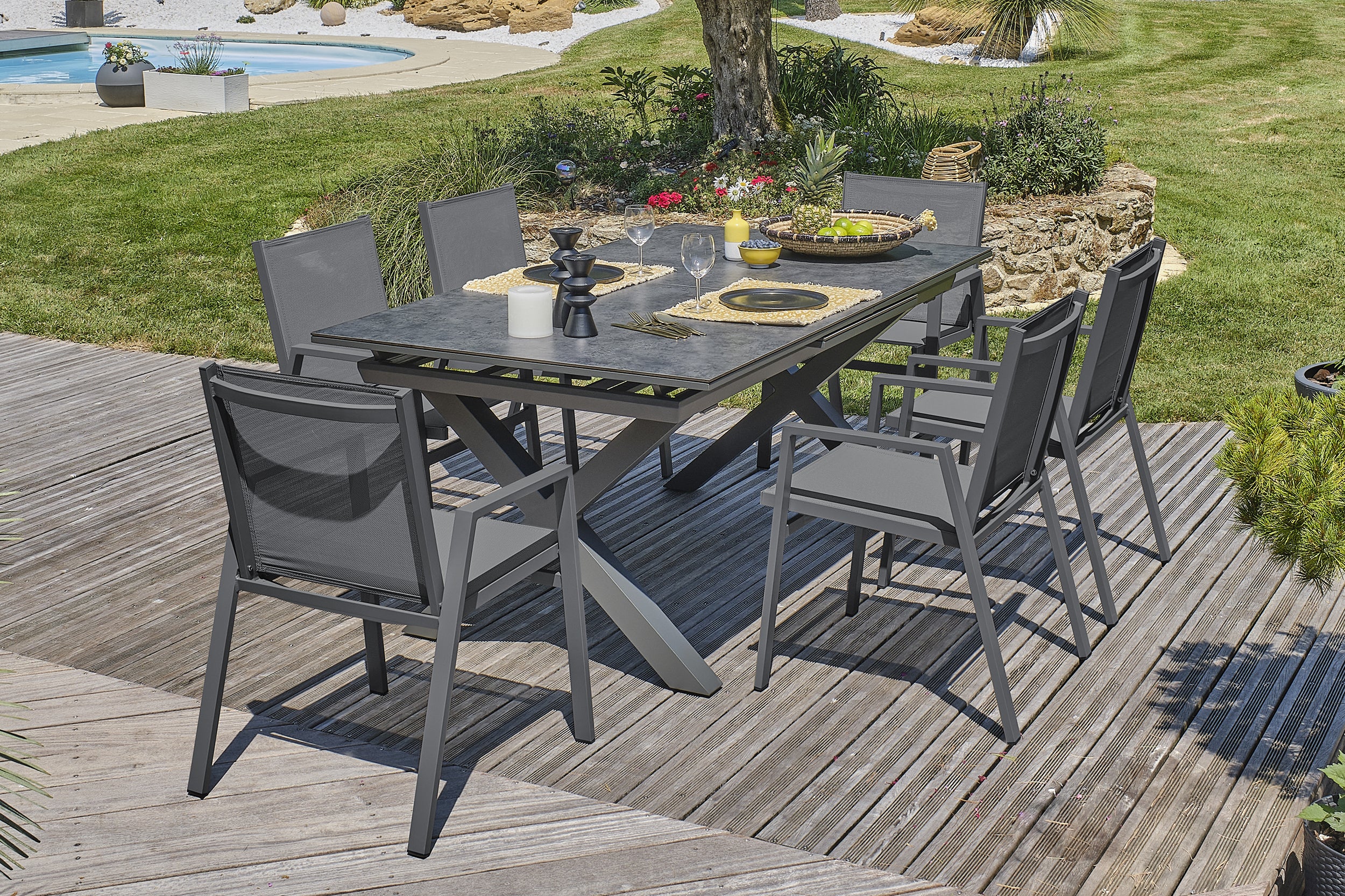 Table de jardin DCB GARDEN Floride 10 personnes - 2