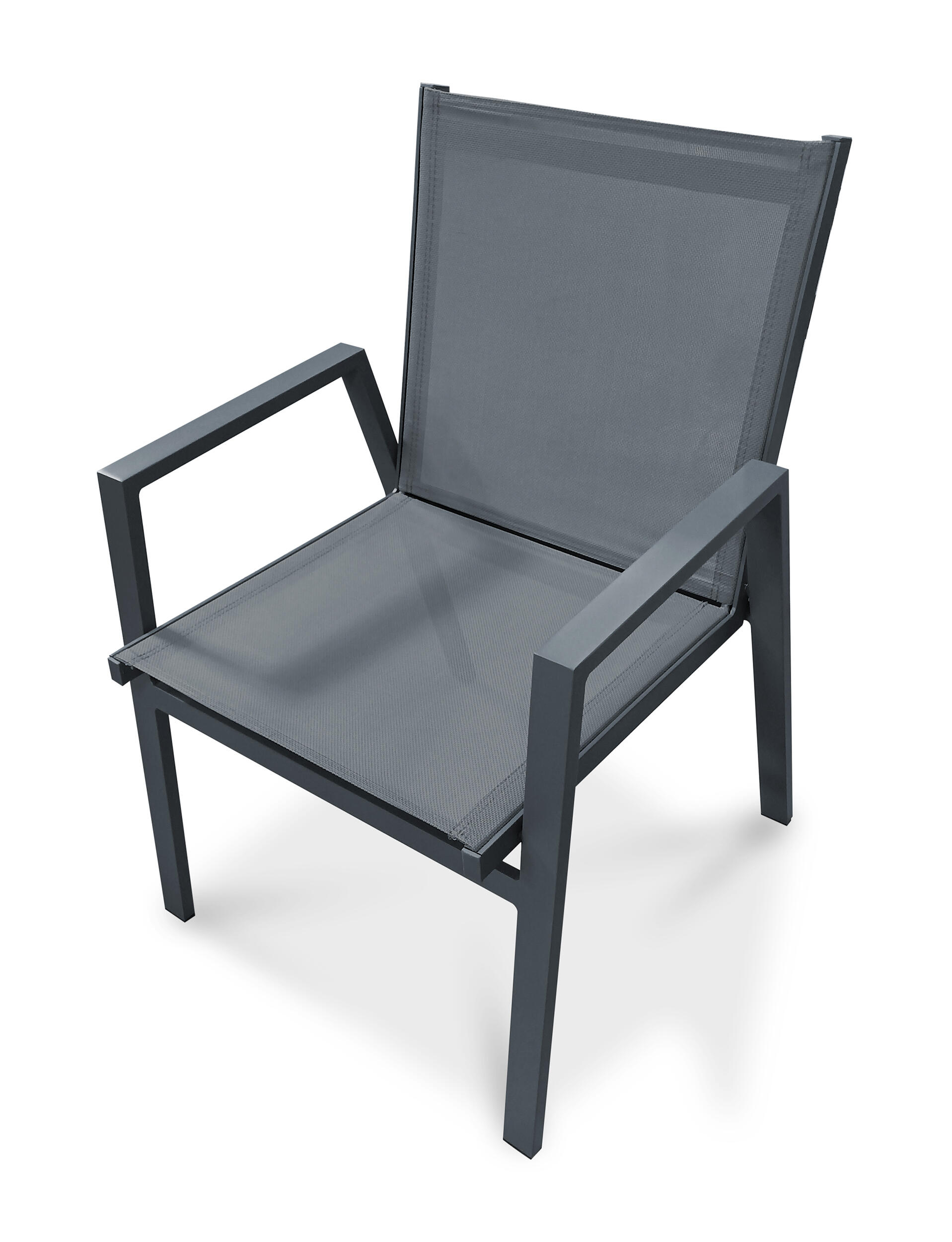 Fauteuil DCB GARDEN Floride en aluminium noir - 7