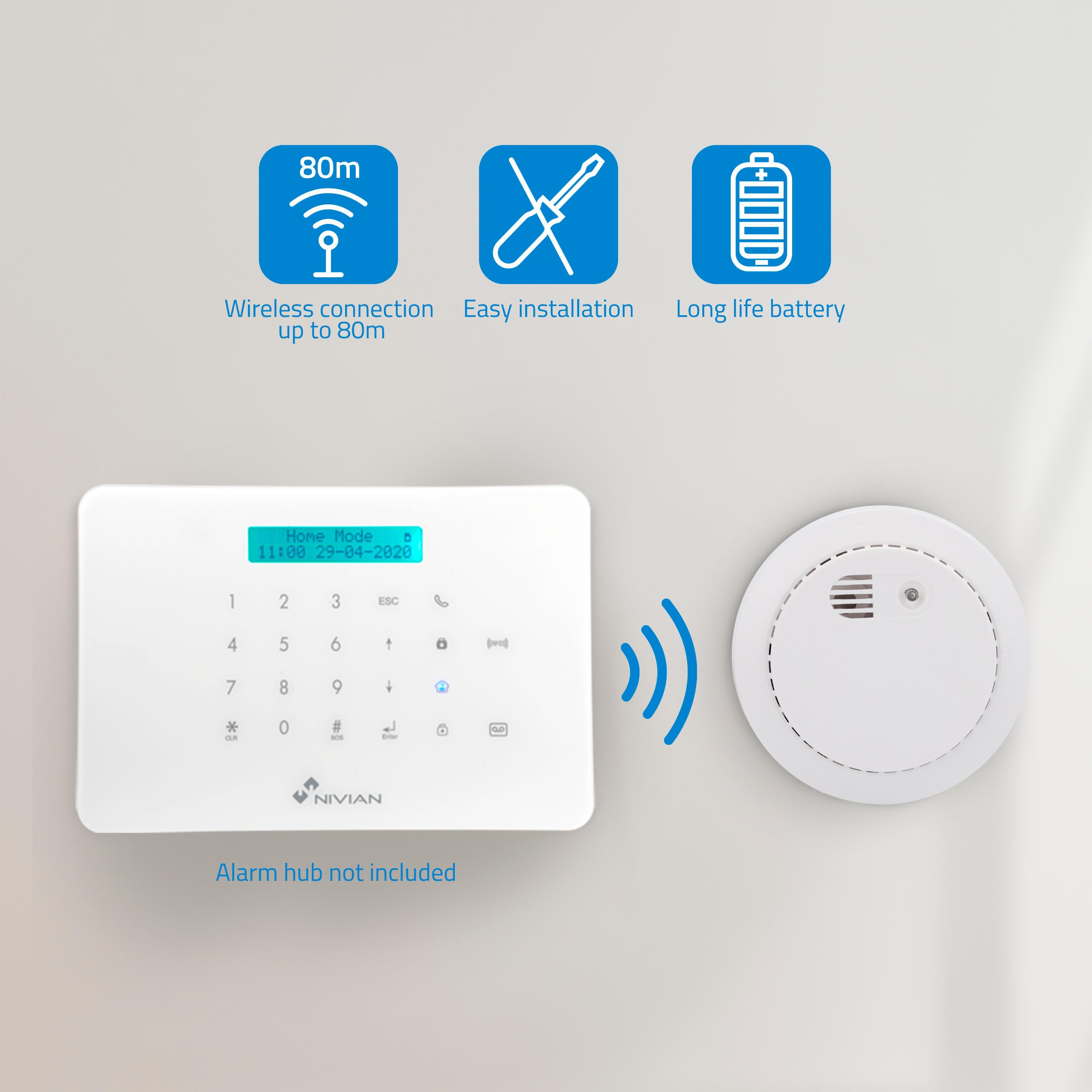 Detector de humo NIVIAN Nvs-D5C - 1