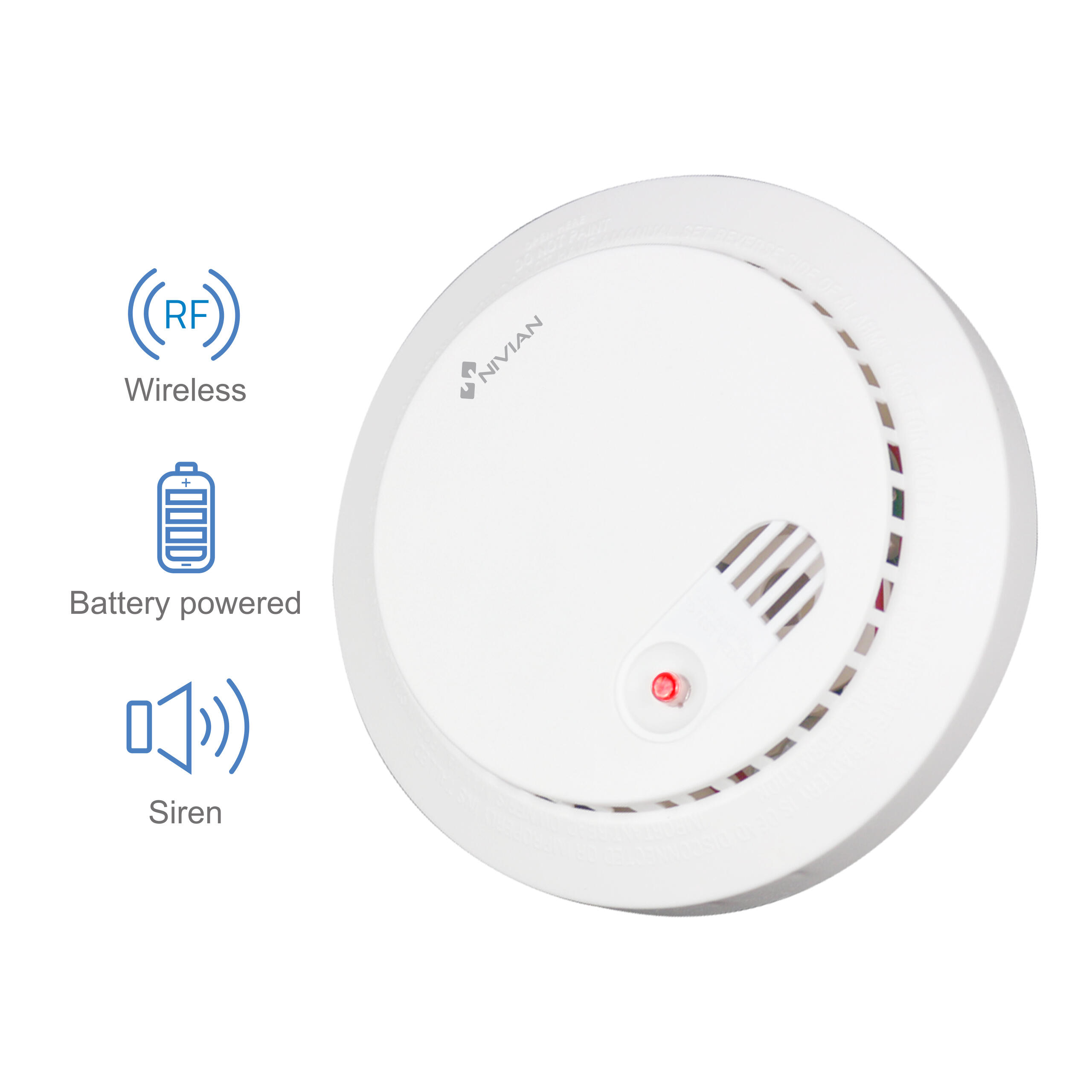 Detector de humo NIVIAN Nvs-D5C - 5