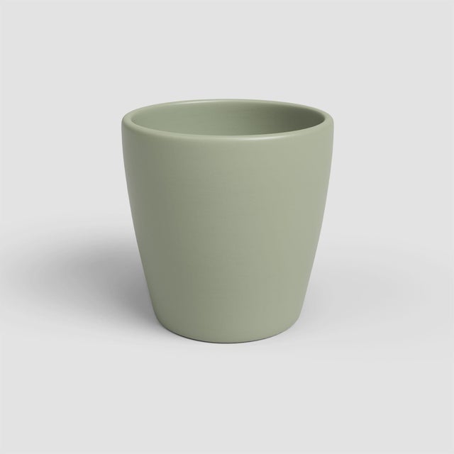 Maceta cónica de arcilla ARTEVASI Thalia ø 14 cm y 14 cm altura verde