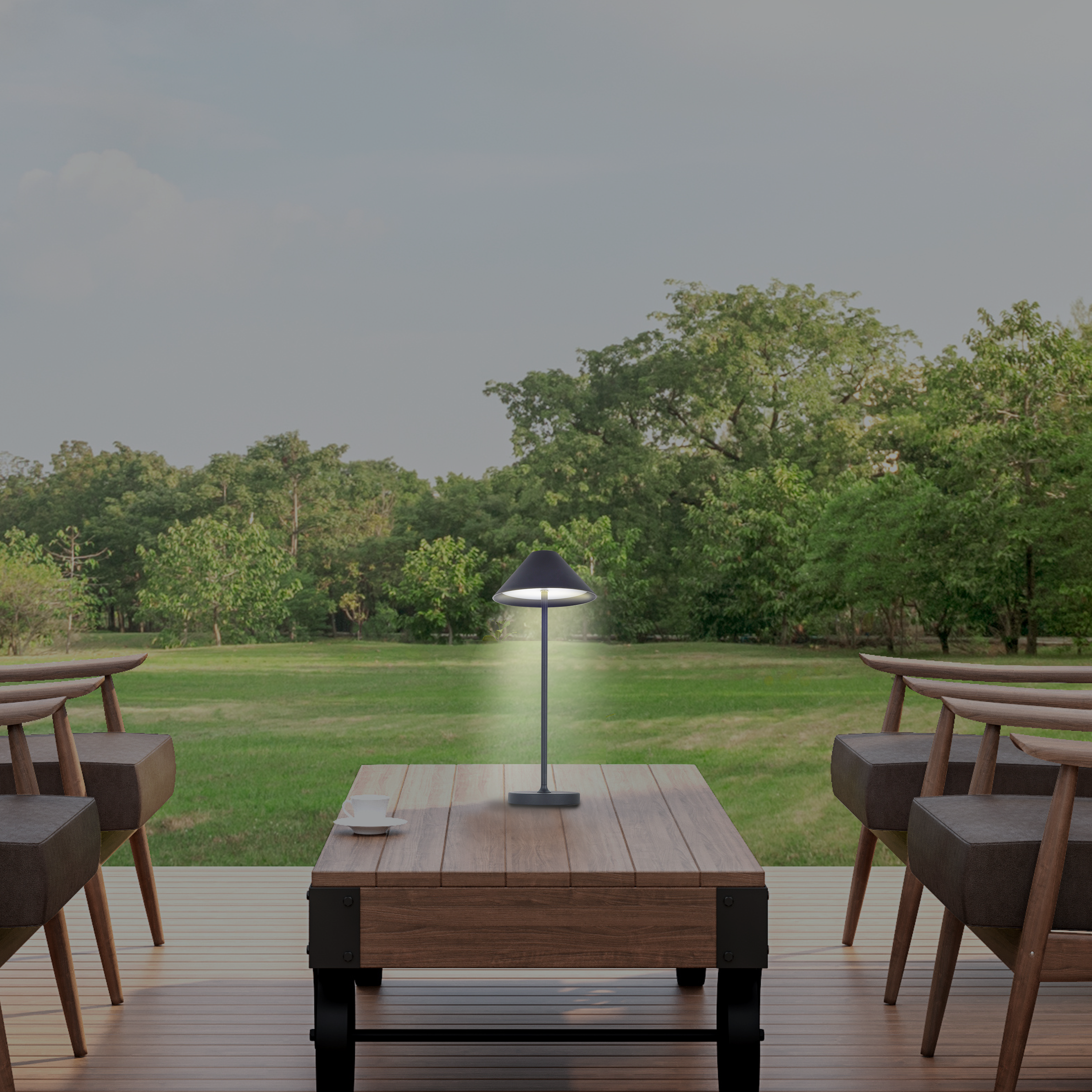 Lampka Malia czarna USB IP44 LED Inspire - 14