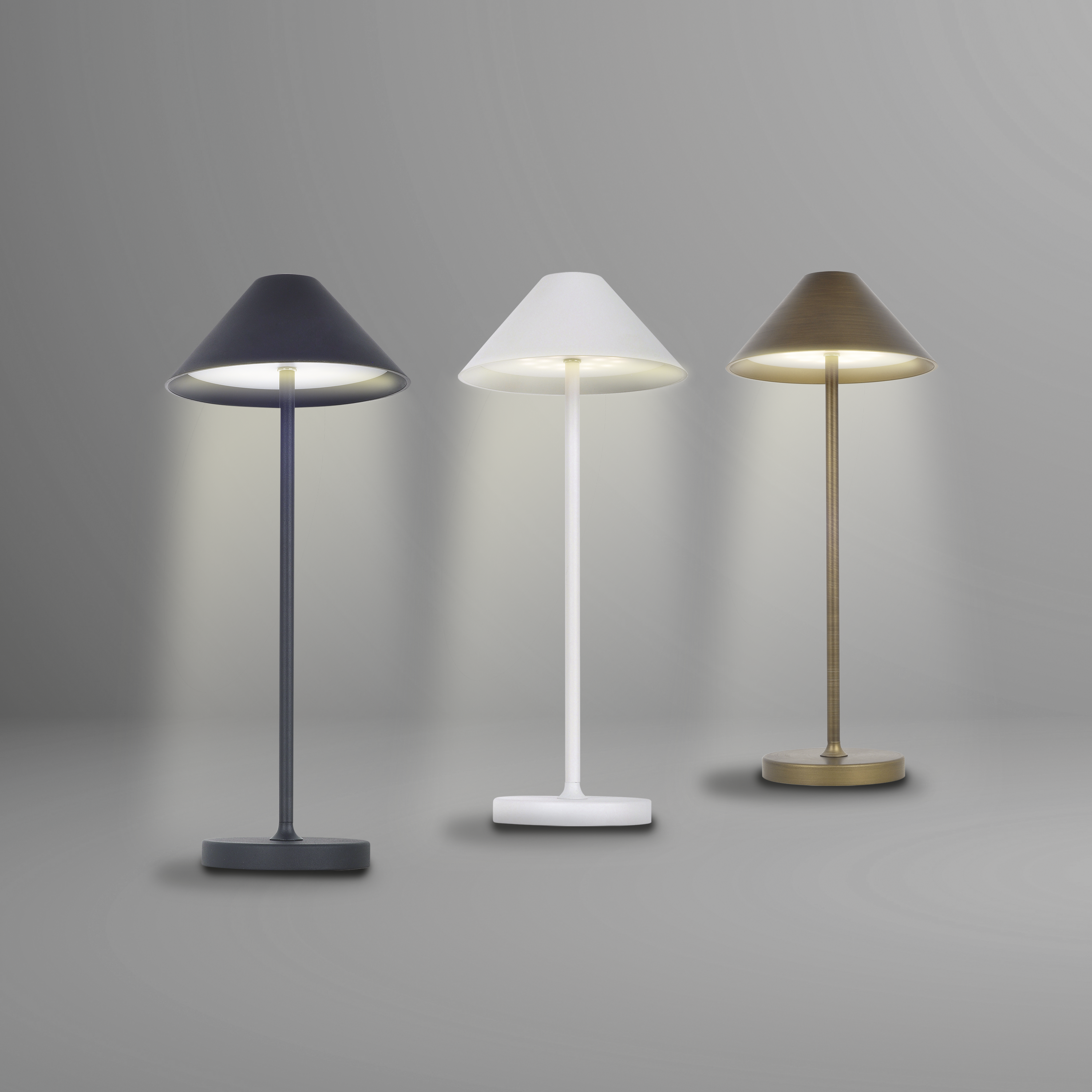 Lampe de table Led rechargeable 320 Lm intensité variable, blanc Malia INSPIRE - 11