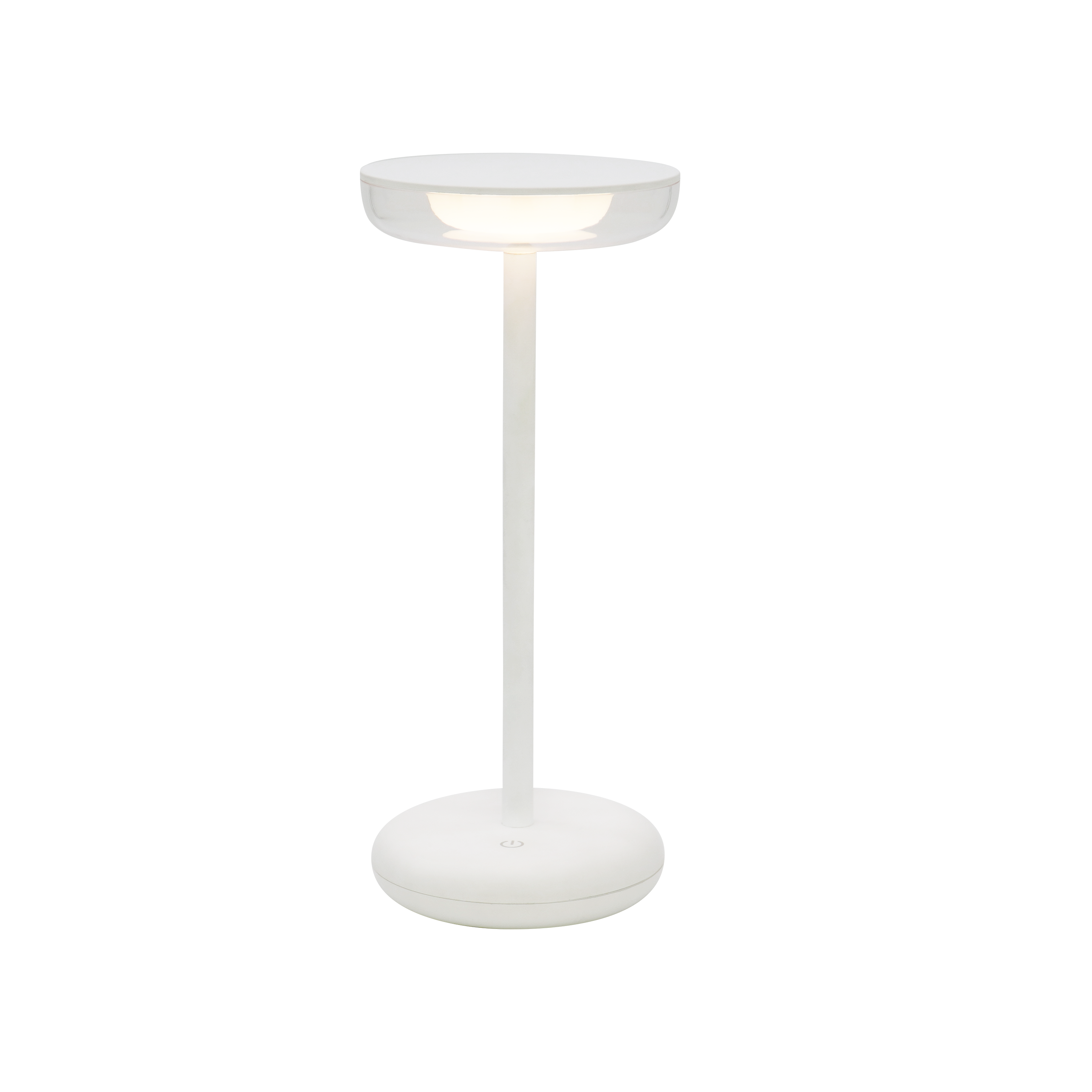 Lámpara de mesa LED Natalia INSPIRE con estructura blanca luz cálida 3000K de pilas - 4