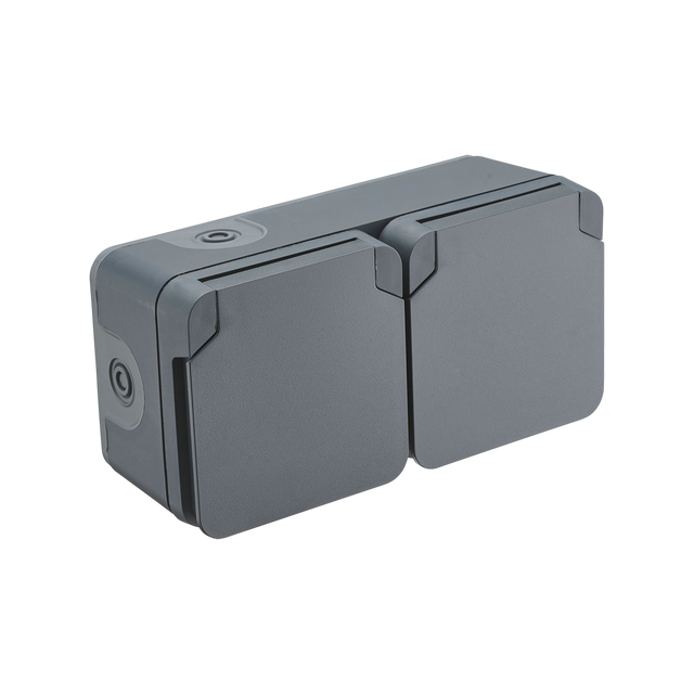 Double prise étanche 2P+T CYKLONE - DEBLFEX