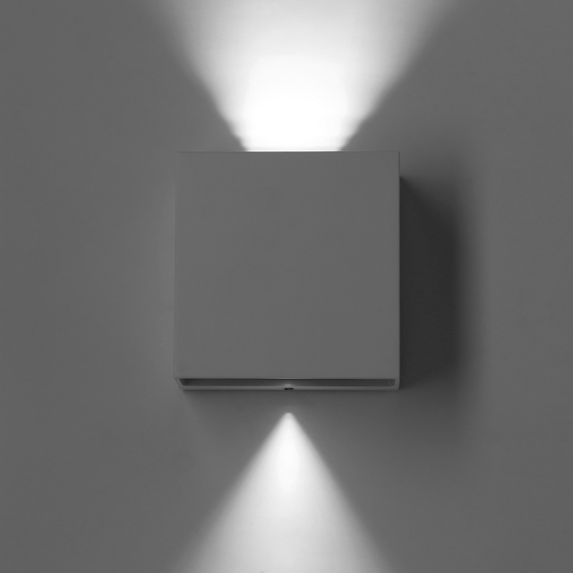 Candeeiro de parede exterior branco Baiona 1400 lm 4000K ip65 Inspire
