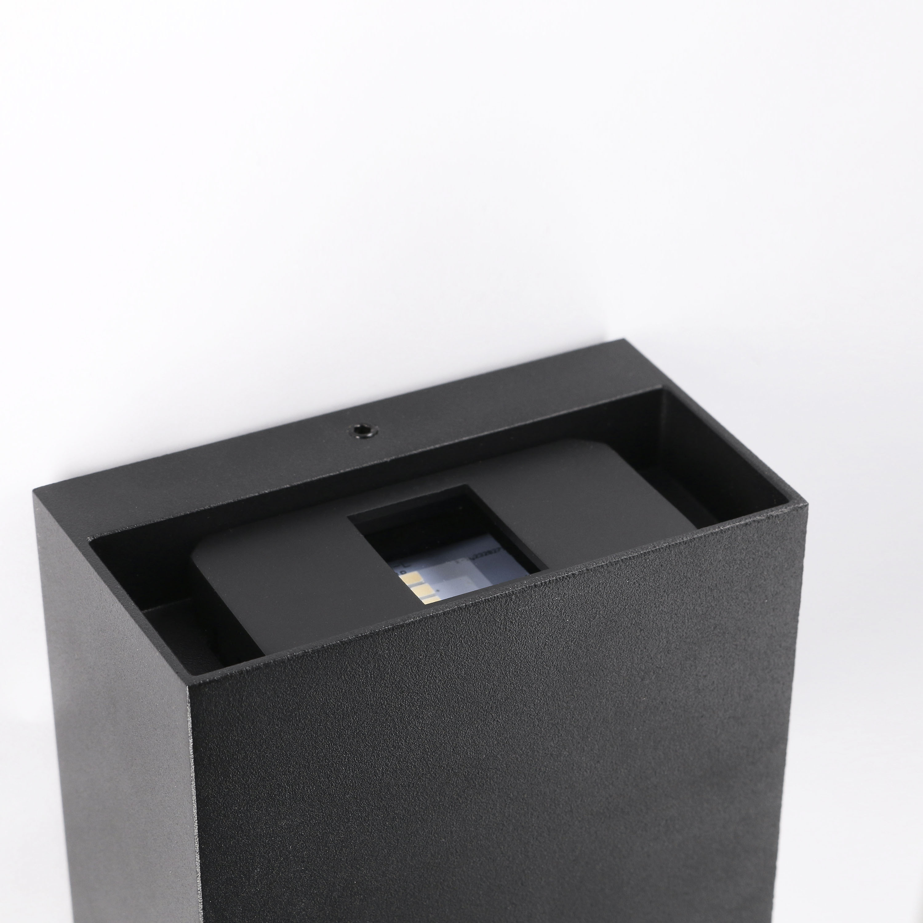 Applique LED design da esterno Baiona doppia luce nero IP65, luce bianco naturale 1400 lumen, INSPIRE - 8