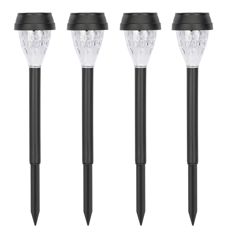 Lampa solarna wbijana Naomy 4 szt. czarna IP44 LED Inspire