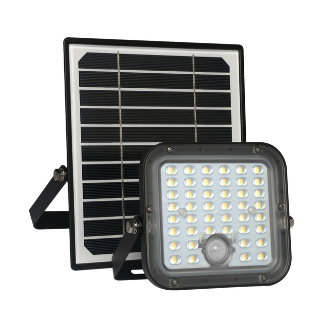 Projetor solar Twice 1600 lm 6500K ip65 preto Inspire