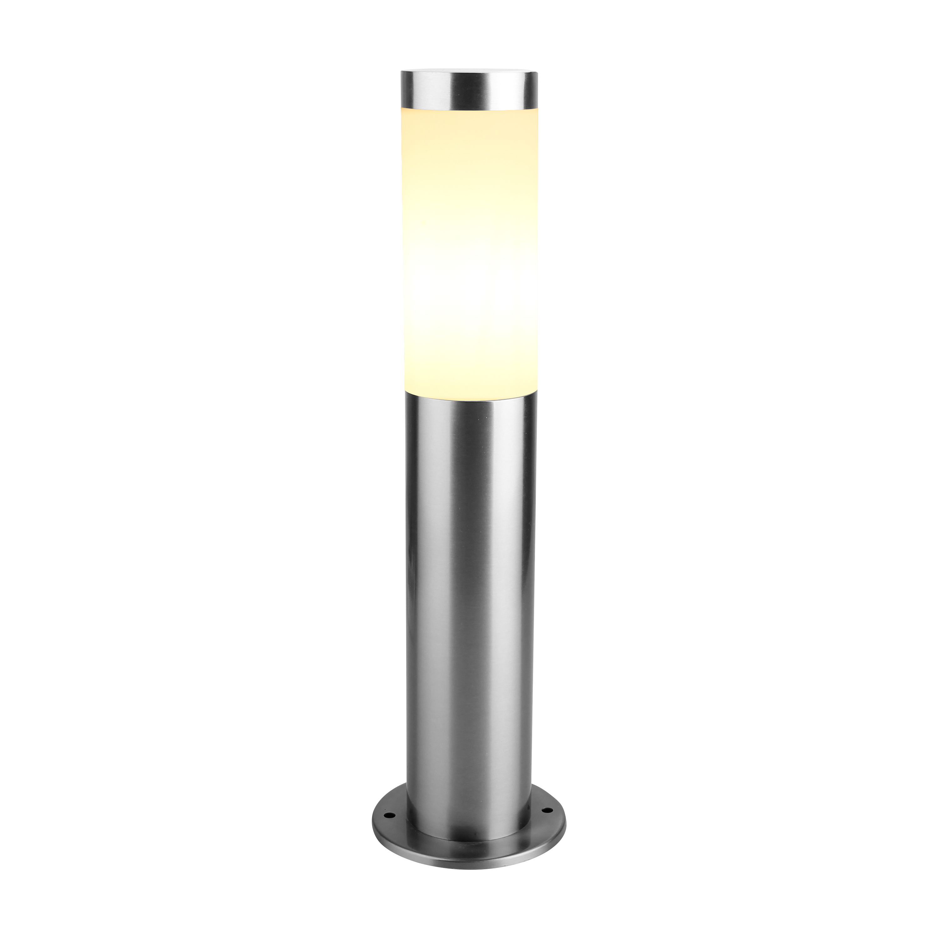 Lampa ogrodowa słupek Bergen srebrny E27 45 cm IP44 LED Inspire