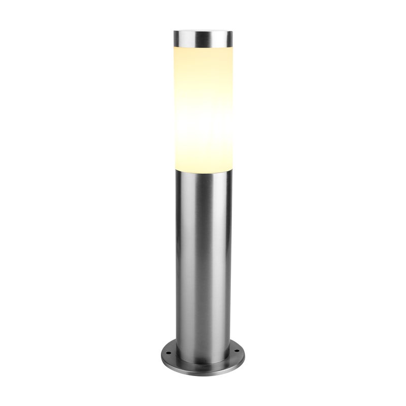 Lampa ogrodowa słupek Bergen srebrny E27 45 cm IP44 LED Inspire