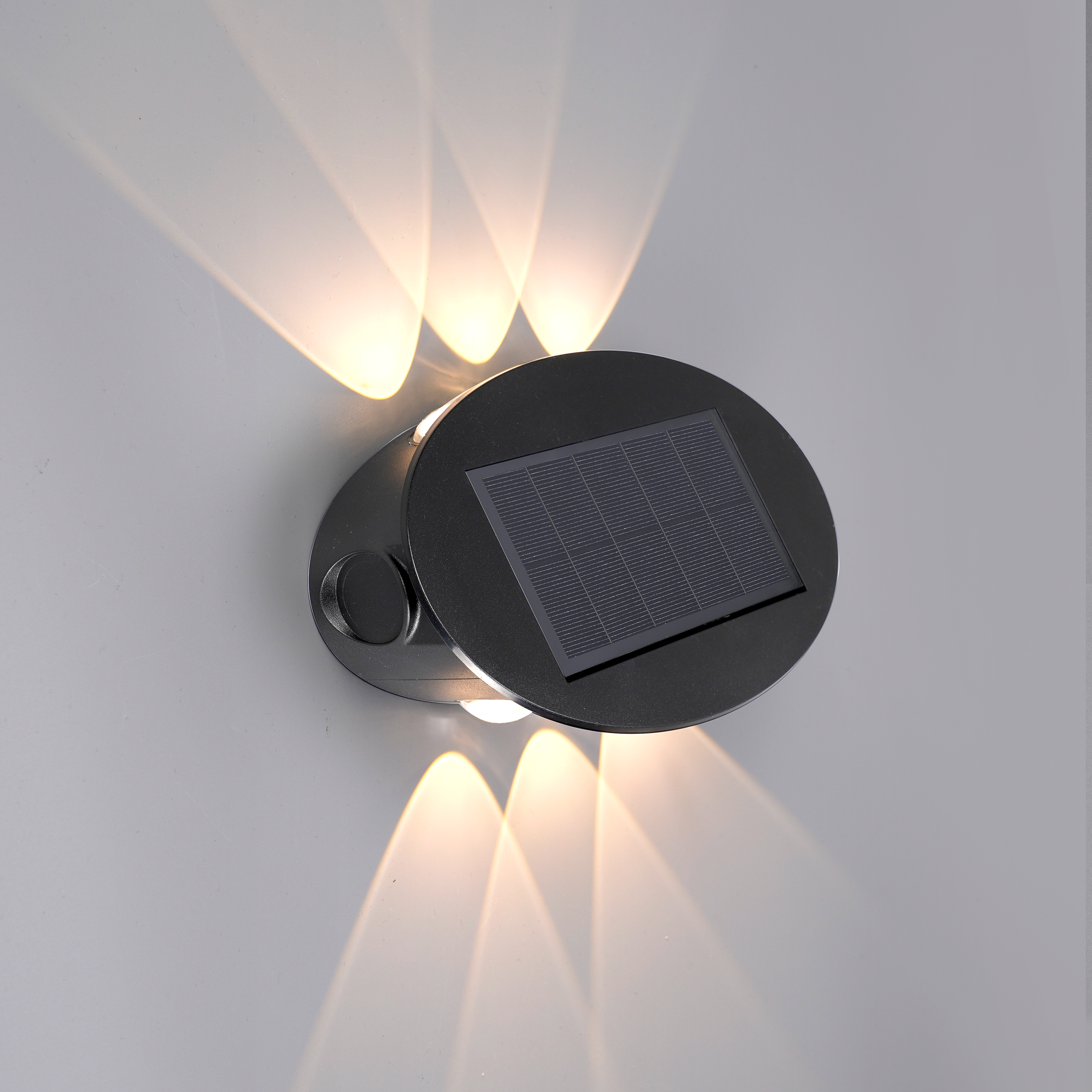 Candeeiro de parede solarar Alata 200 lm 3000k ip44 preto Inspire - 8