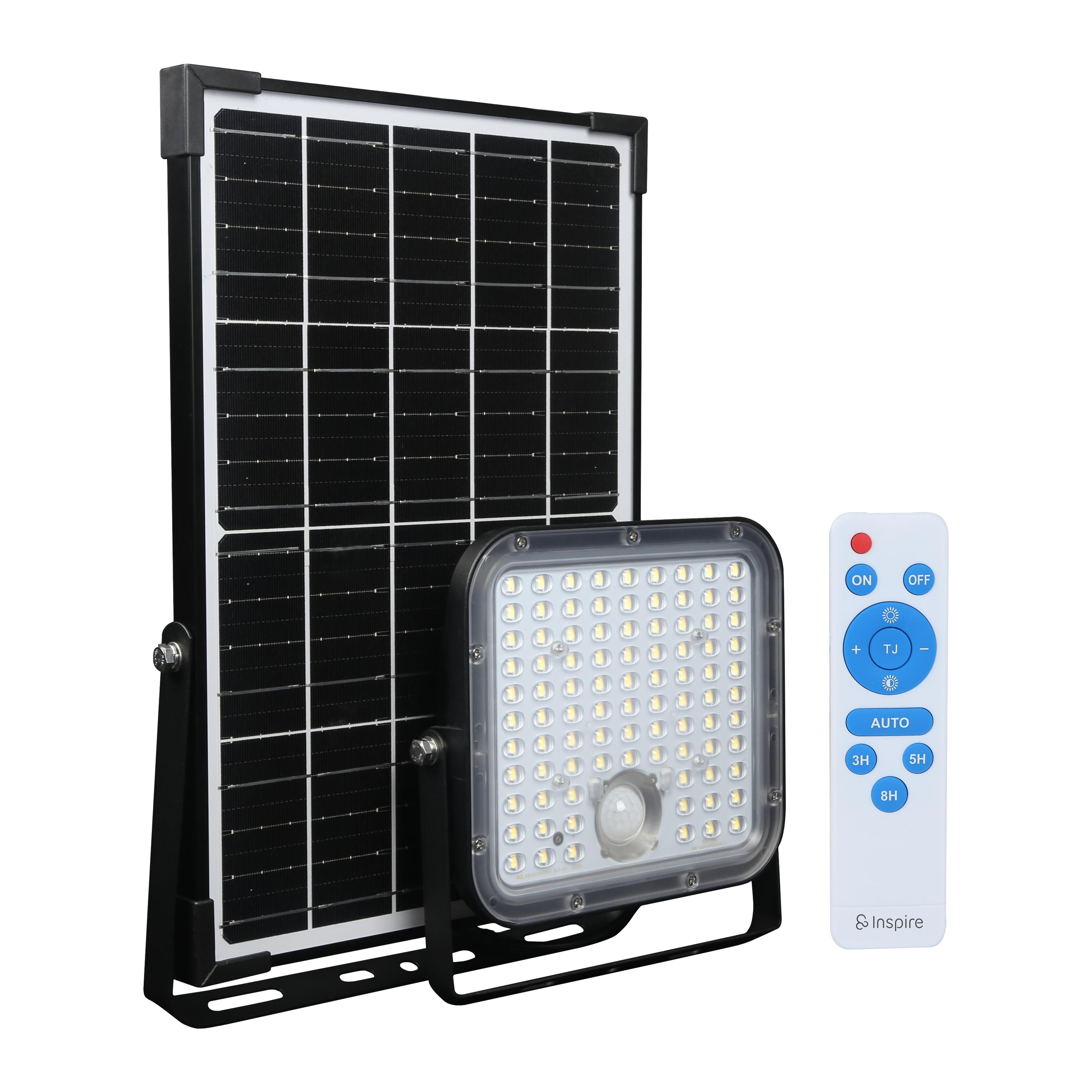 Projetor solar Pir 5000 lm 6500K ip65 preto Inspire - 20