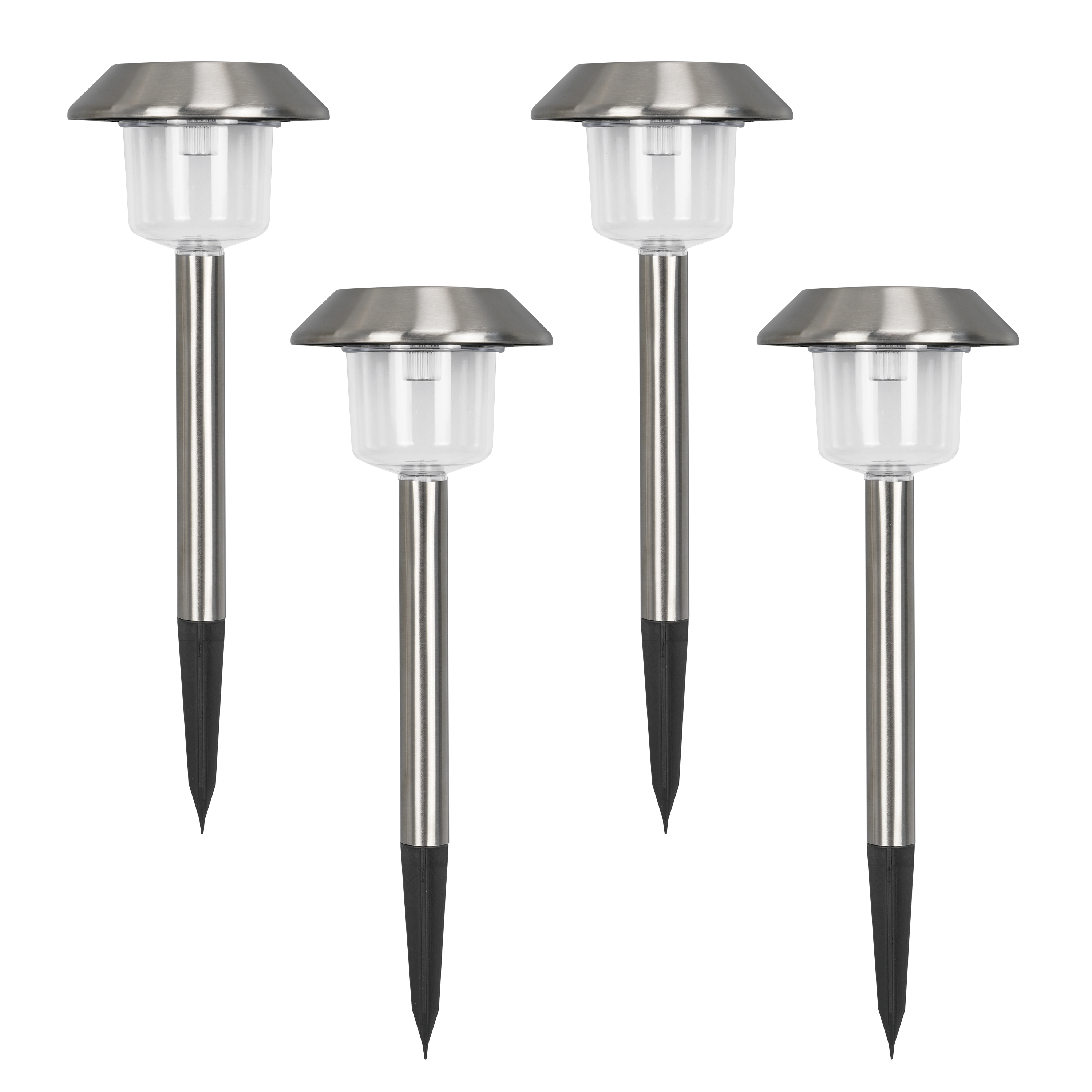 Pack de 4 balizas jardín solar exterior LED color ajustable gris INSPIRE  Yambo IP44 con sensor crepuscular - 11