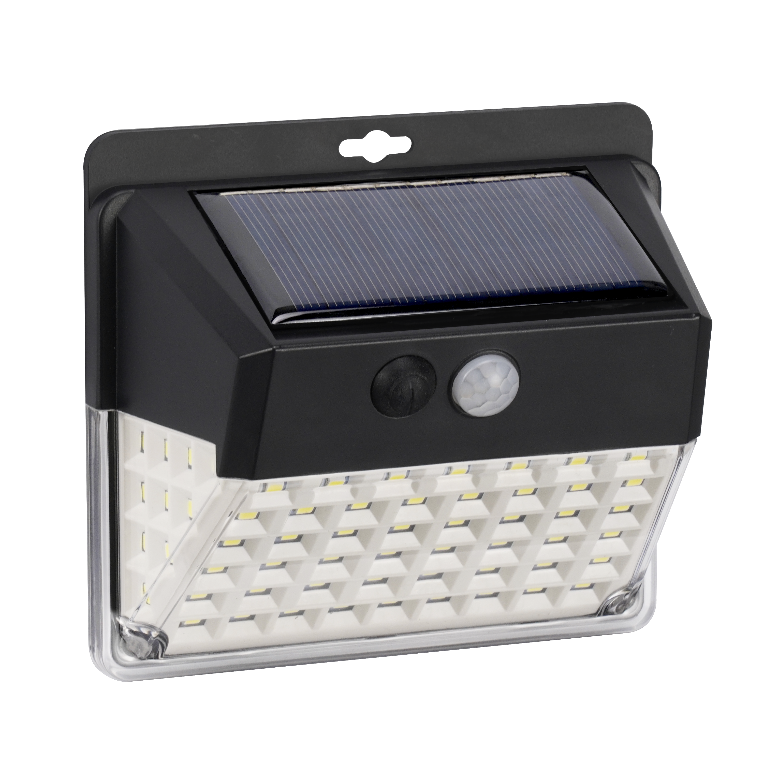 Pack de 2 apliques solares de exterior luz LED blanco frío OS-A148X2 negro con sensor crepuscular y detector de movimiento IP44 - 5