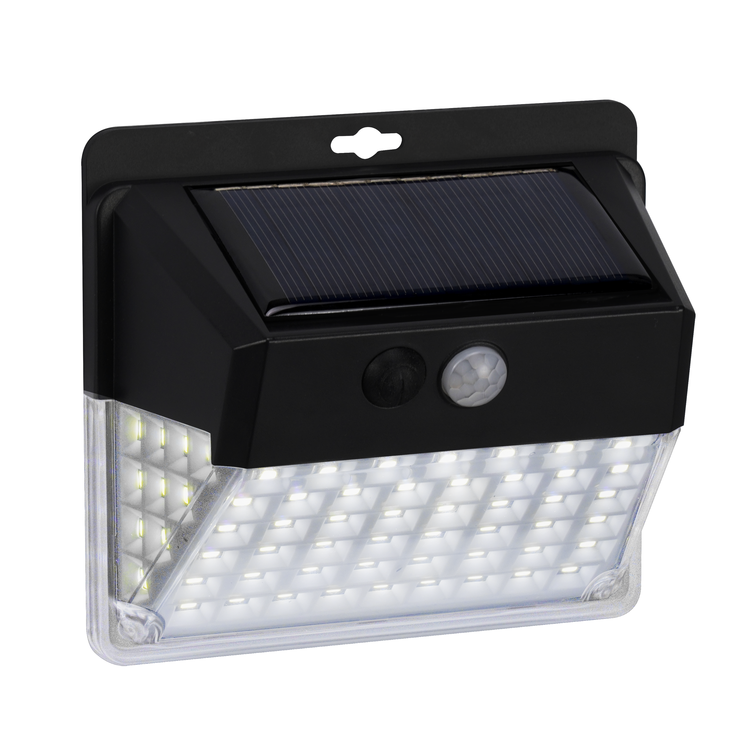 Pack de 2 apliques solares de exterior luz LED blanco frío OS-A148X2 negro con sensor crepuscular y detector de movimiento IP44 - 4