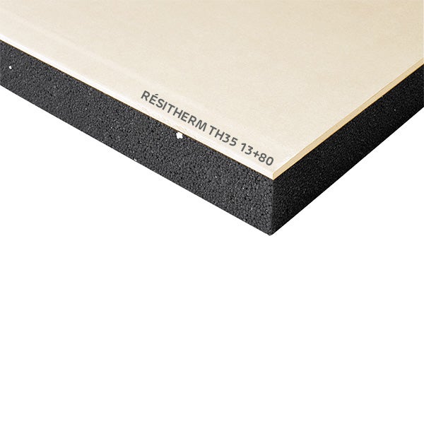 Doublage polystyrène expansé (eps, xps) RESI Resitherm th35, Ep.93 mm,2.5x1.2 m
