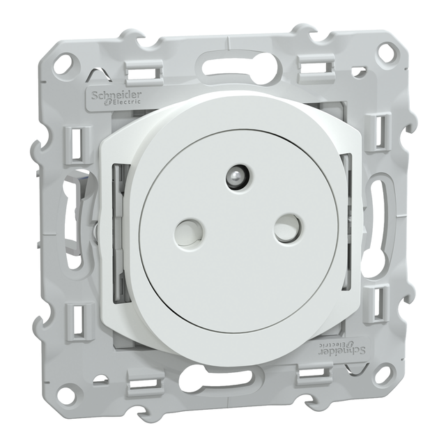 Prise de courant 2P+T affleurante OVALIS  - SCHNEIDER ELECTRIC