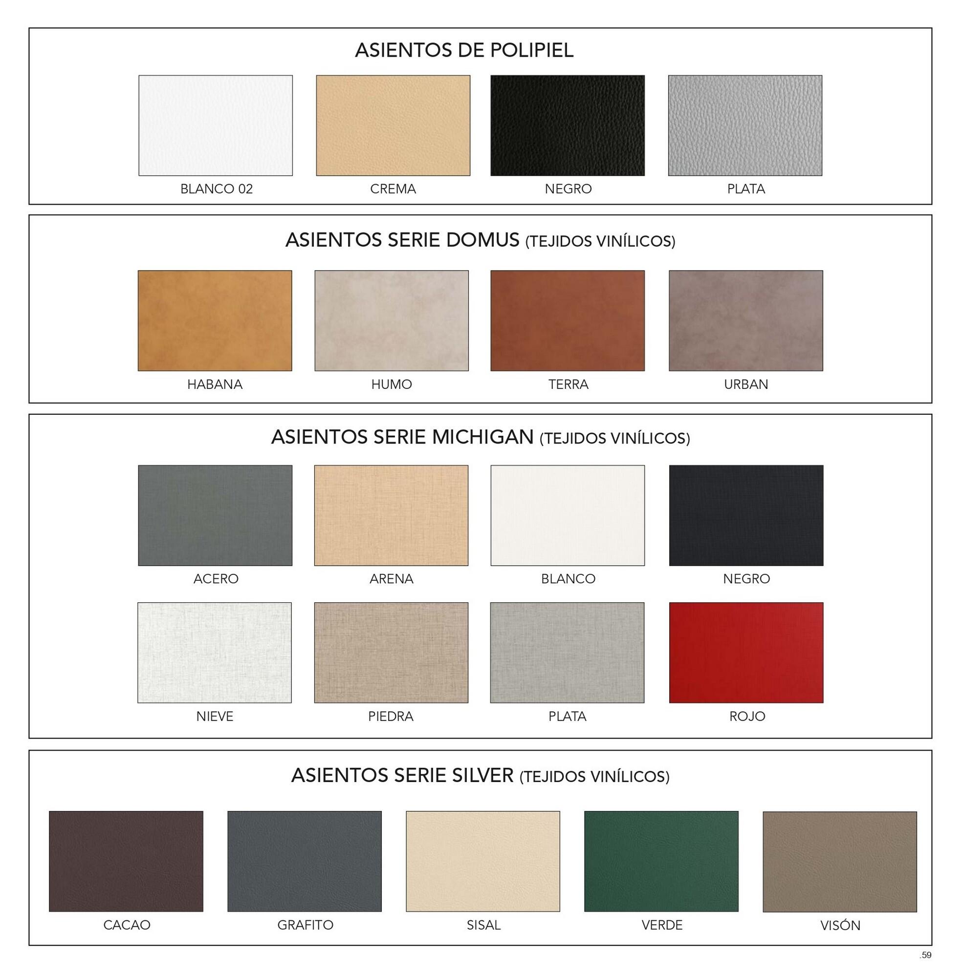 Taburete alto con respaldo Kelsa armazón aluminio asiento polipiel blanco - 5