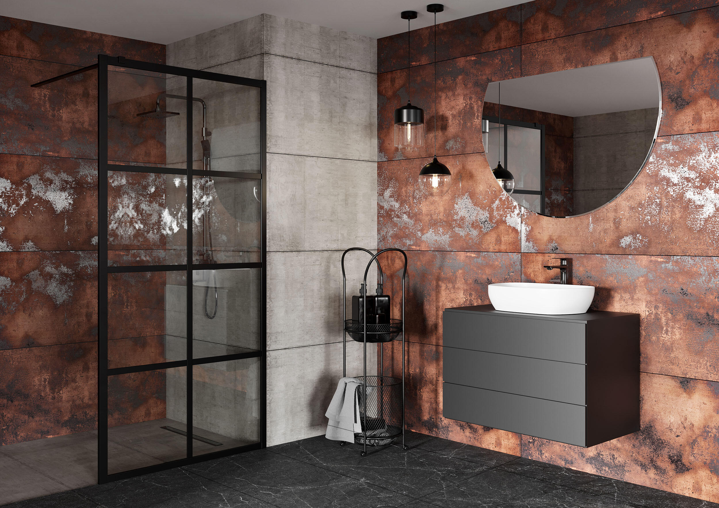Gres szkliwiony Loft Rust 60x120 Euroceramic - Leroy Merlin