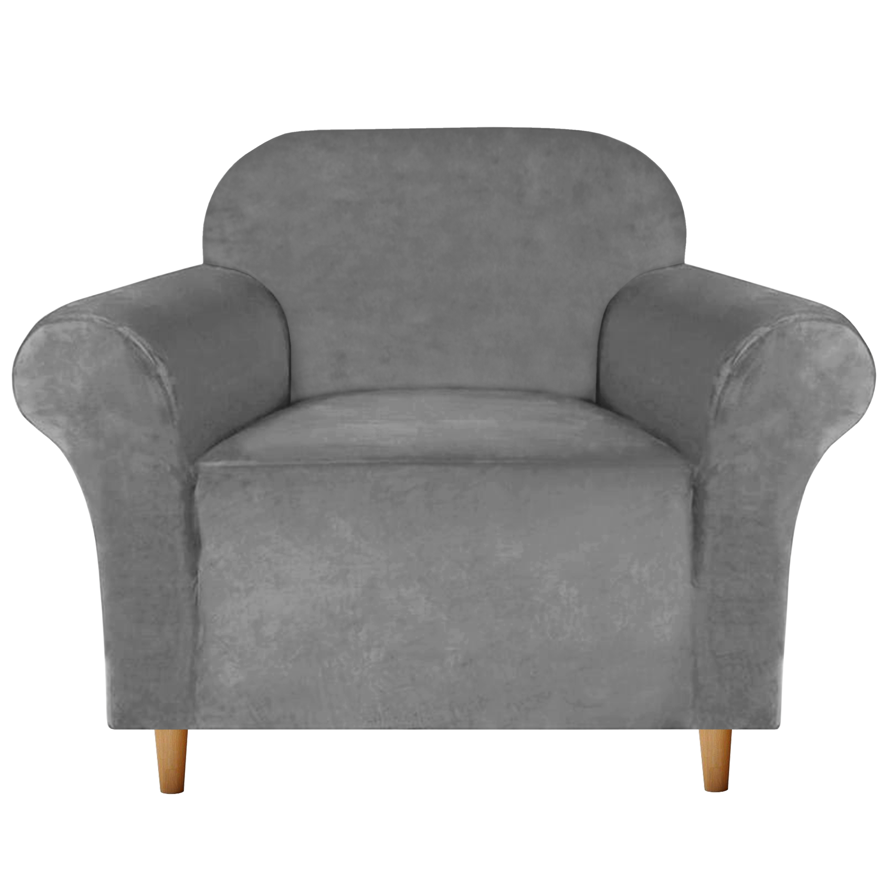 Pokrowiec na fotel Smart Protect Velvet szary
