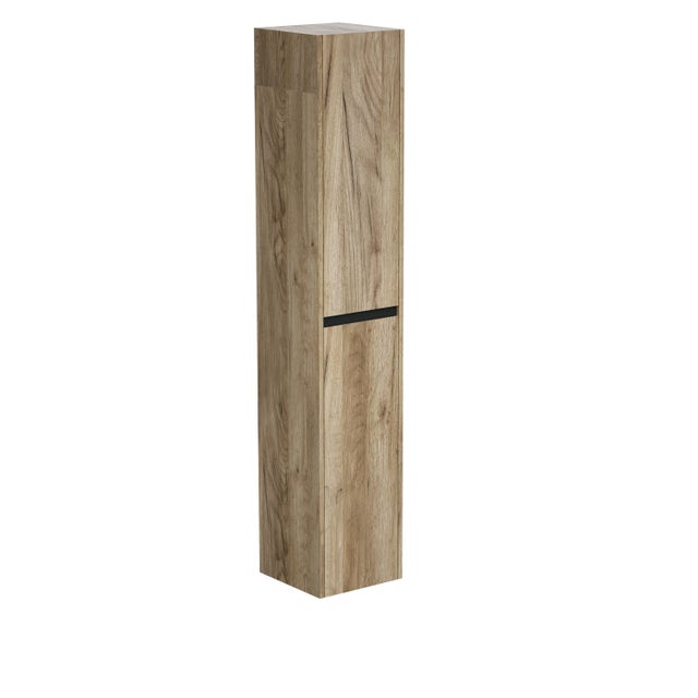 Colonne 2p l.30 x H.160 x P.30 cm effet chêne miel Lizzio