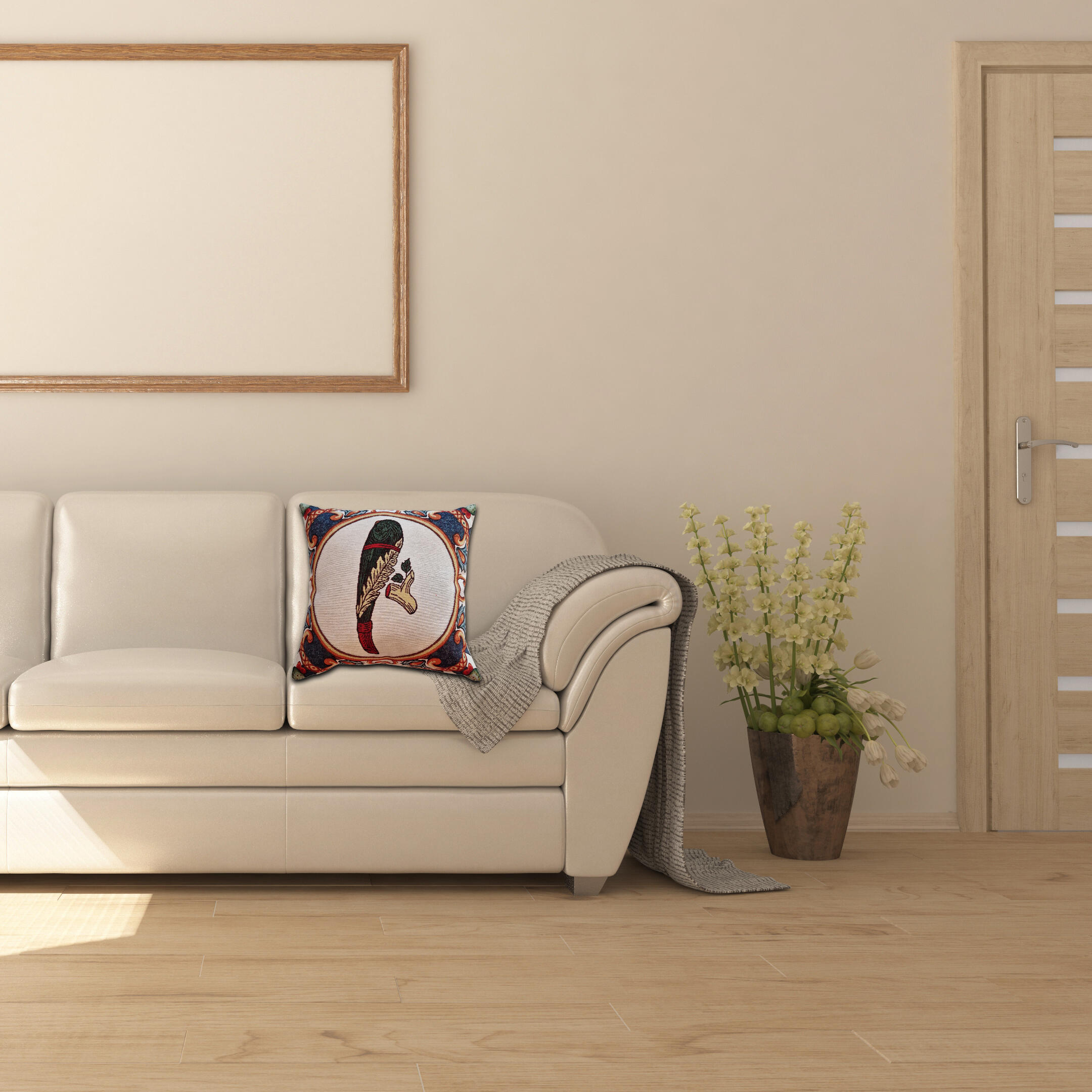 Cuscino Bastoni multicolore 45 x 45 cm - 2