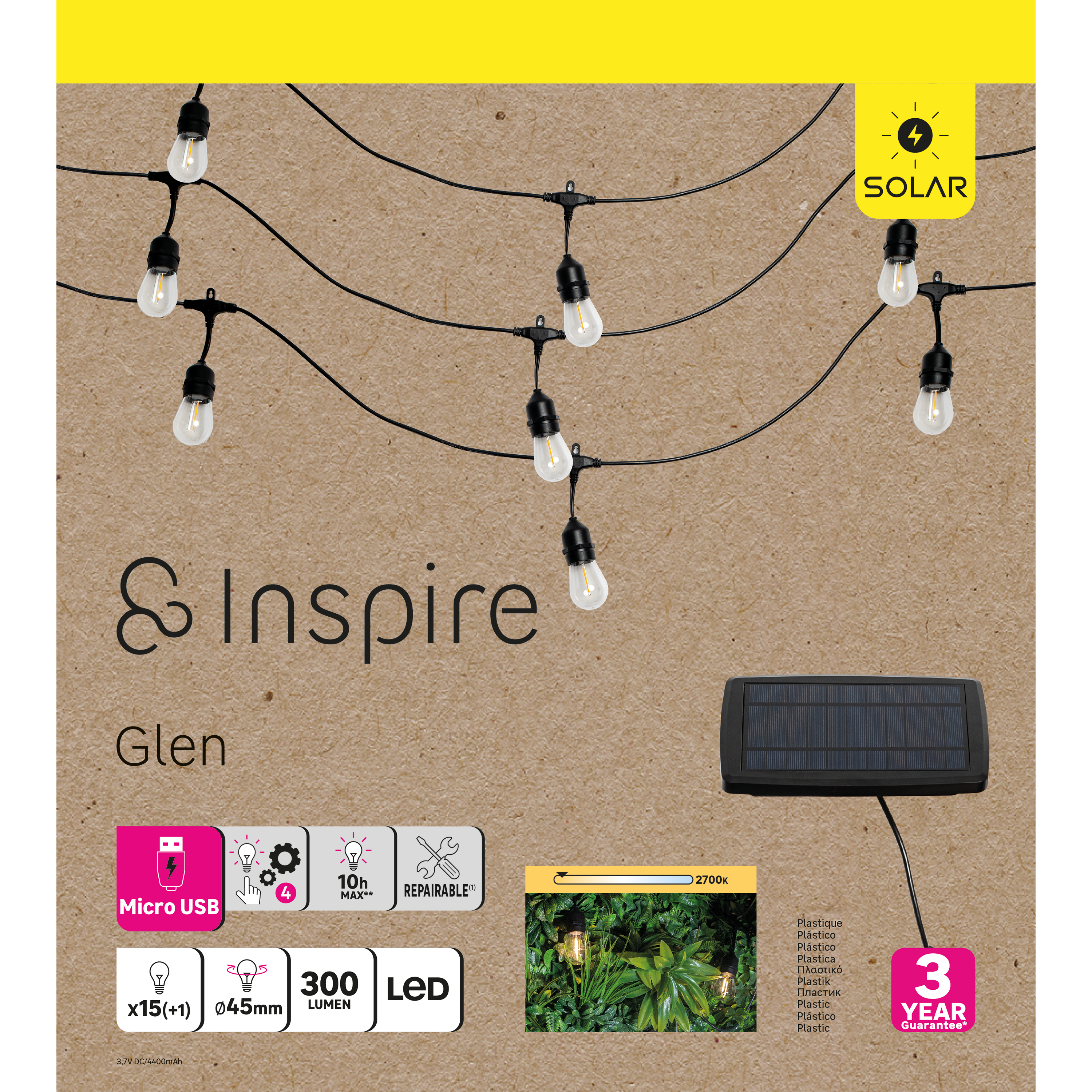 Guirnalda Glen INSPIRE blanco cálido 1125 cm - 4