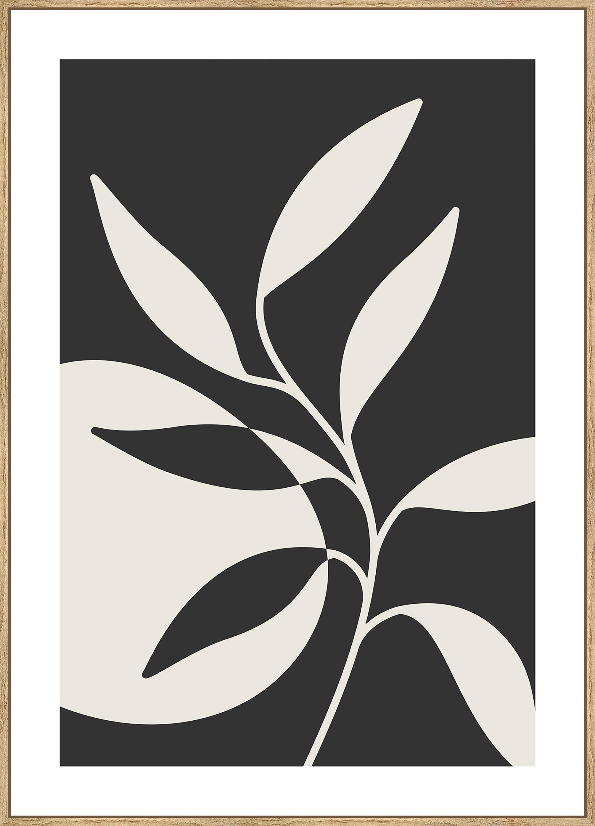 Cuadro con marco Decoart Hojas 51 cm x 71 cm - 2