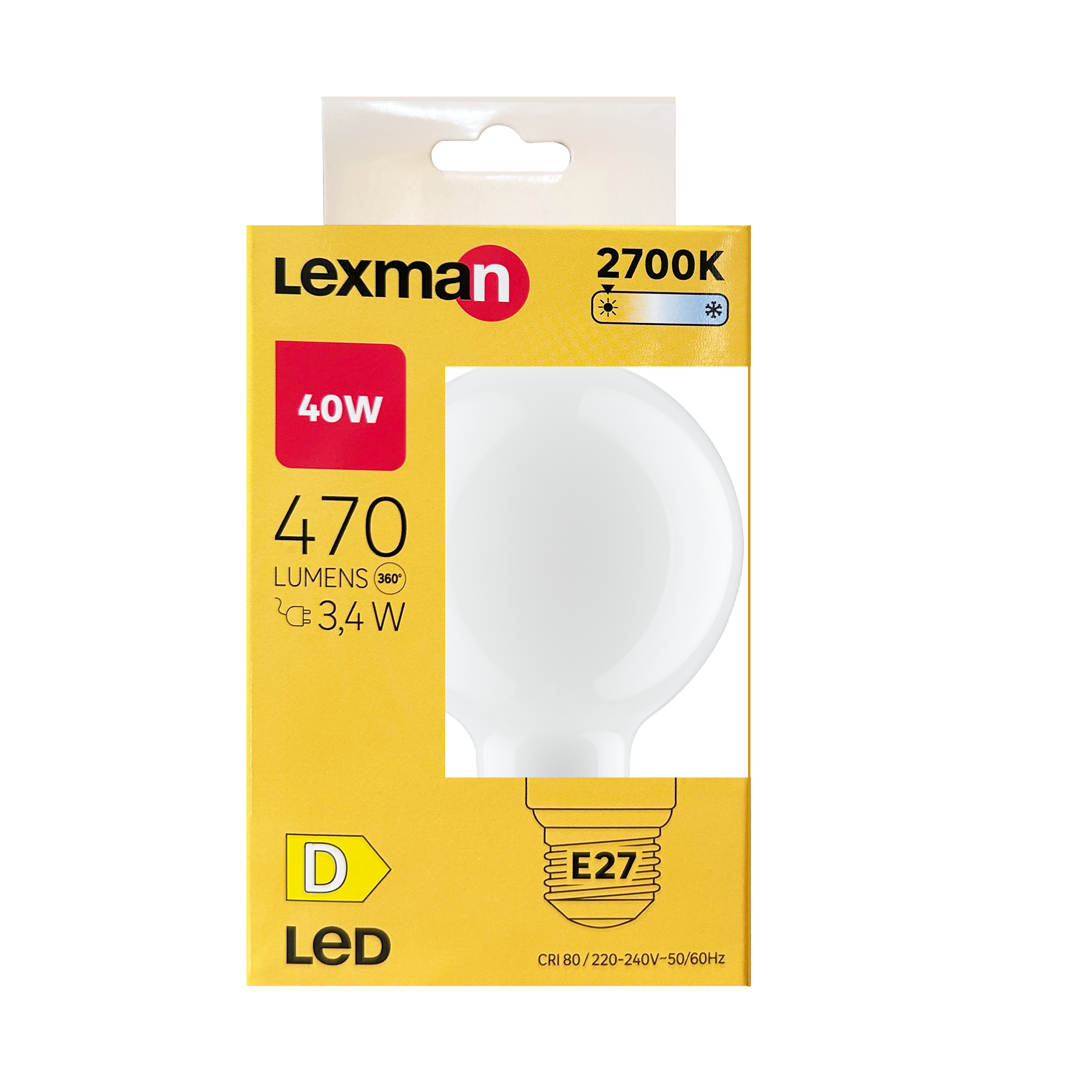 Żarówka LED E27 3,4 W 470 lm Ciepła biel Lexman - 6