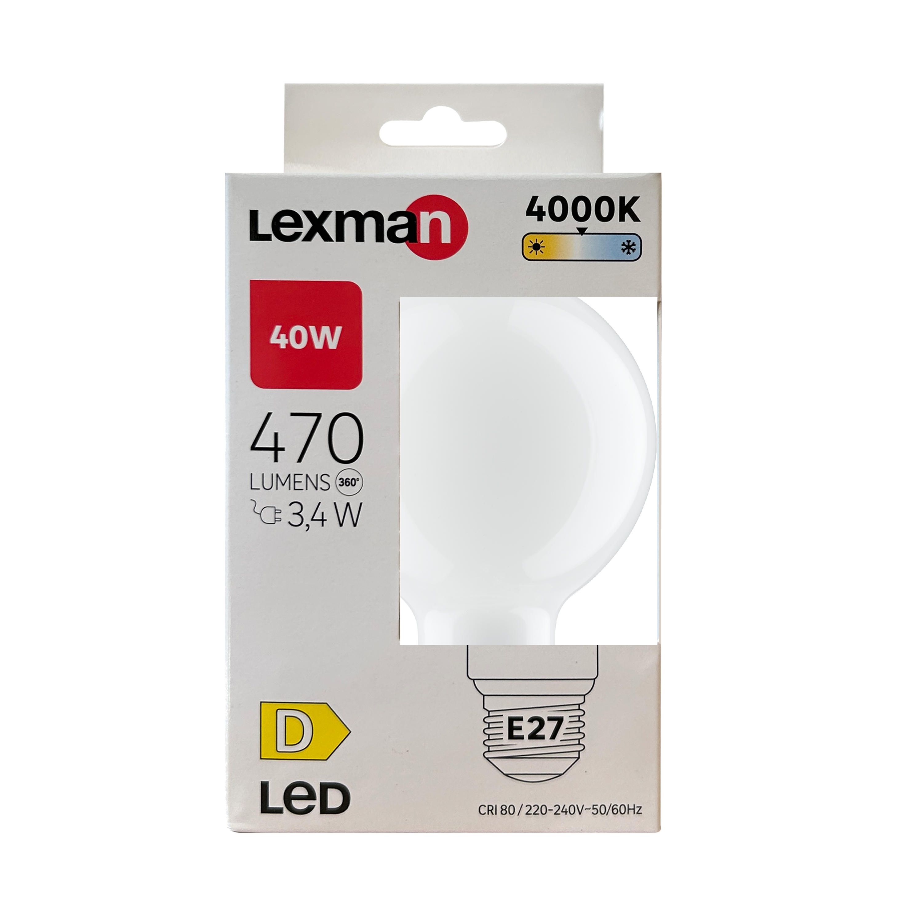 Żarówka LED E27 3,4 W 470 lm Neutralna biel Lexman - 6