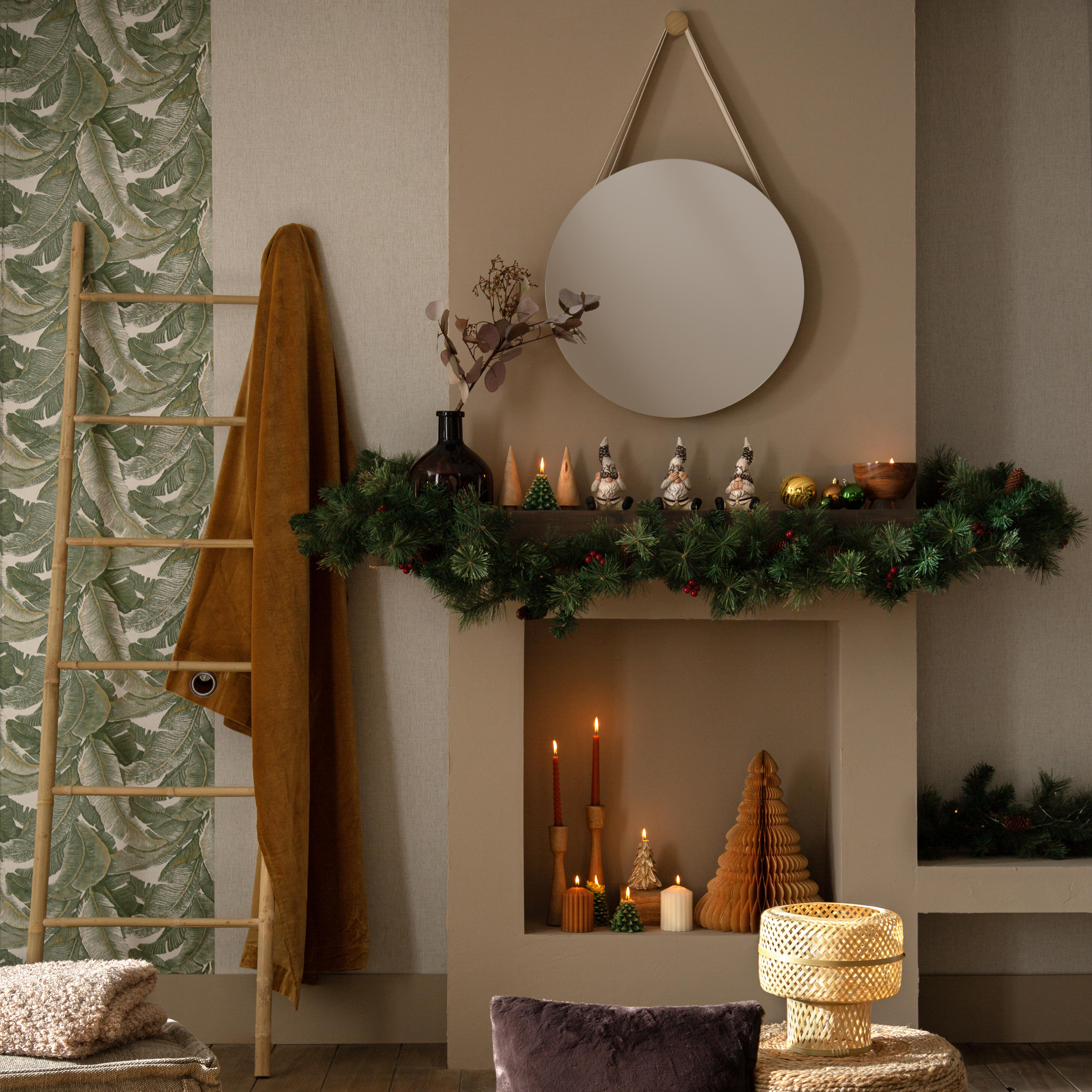 Candeeiro de mesa PANGA INSPIRE 21cm 1 luz bamboo - 15