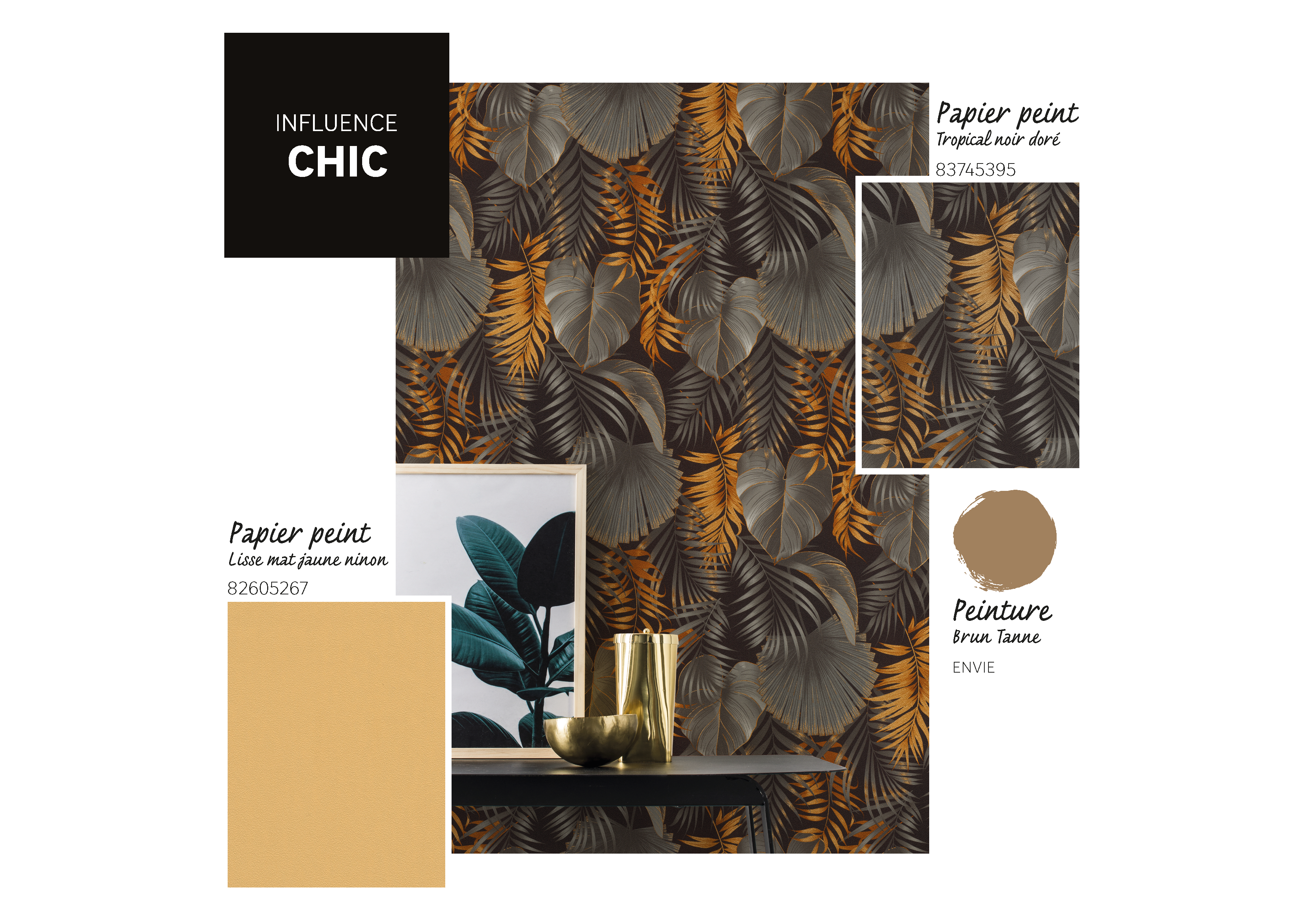 Carta da parati PARATO ORO NERO STEFANIA oro, nero, 53 cm x 10.05 m - 8