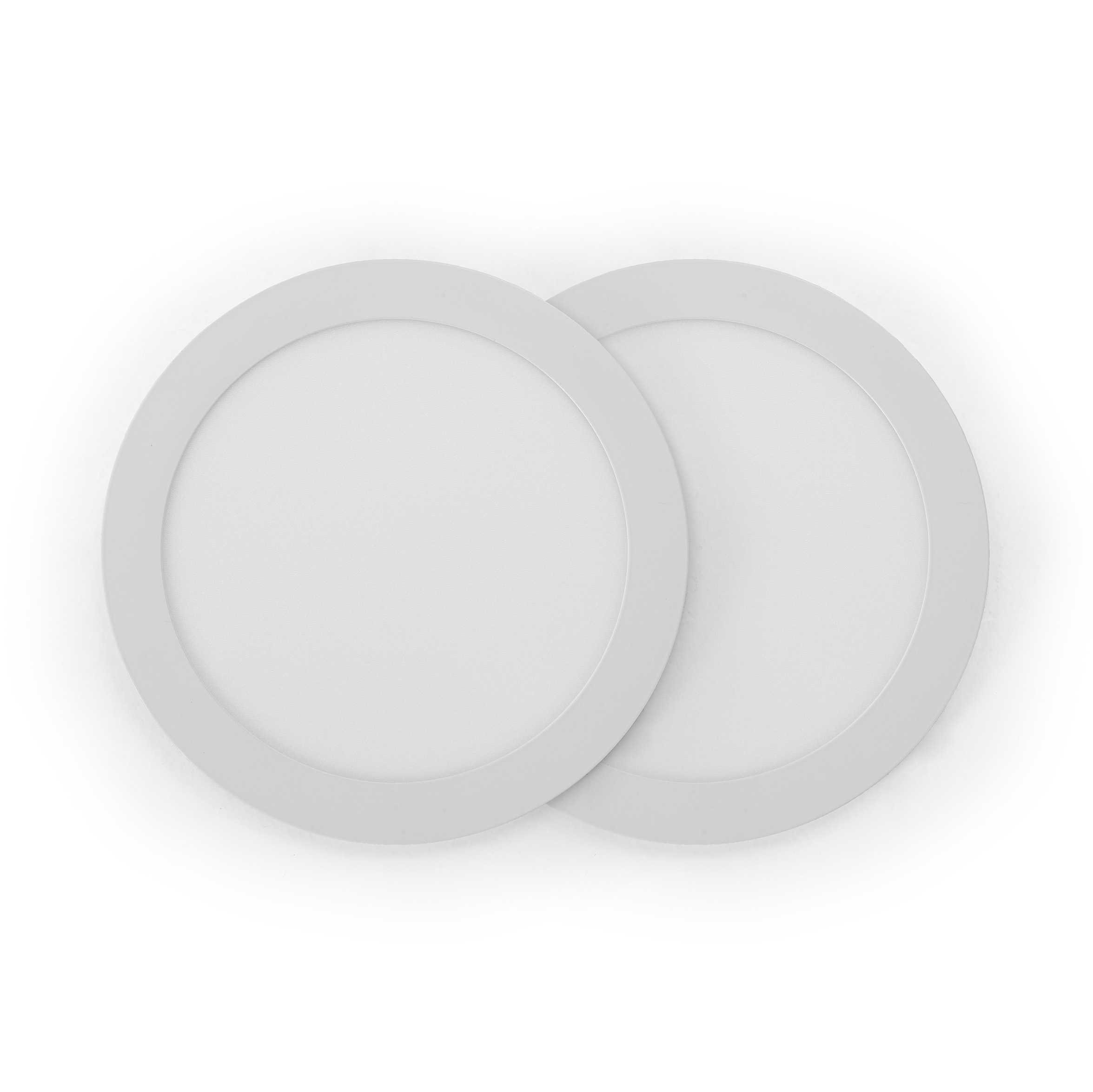 Pack de 2 foco downlight empotrables redondo blanco 1850lm blanco frío