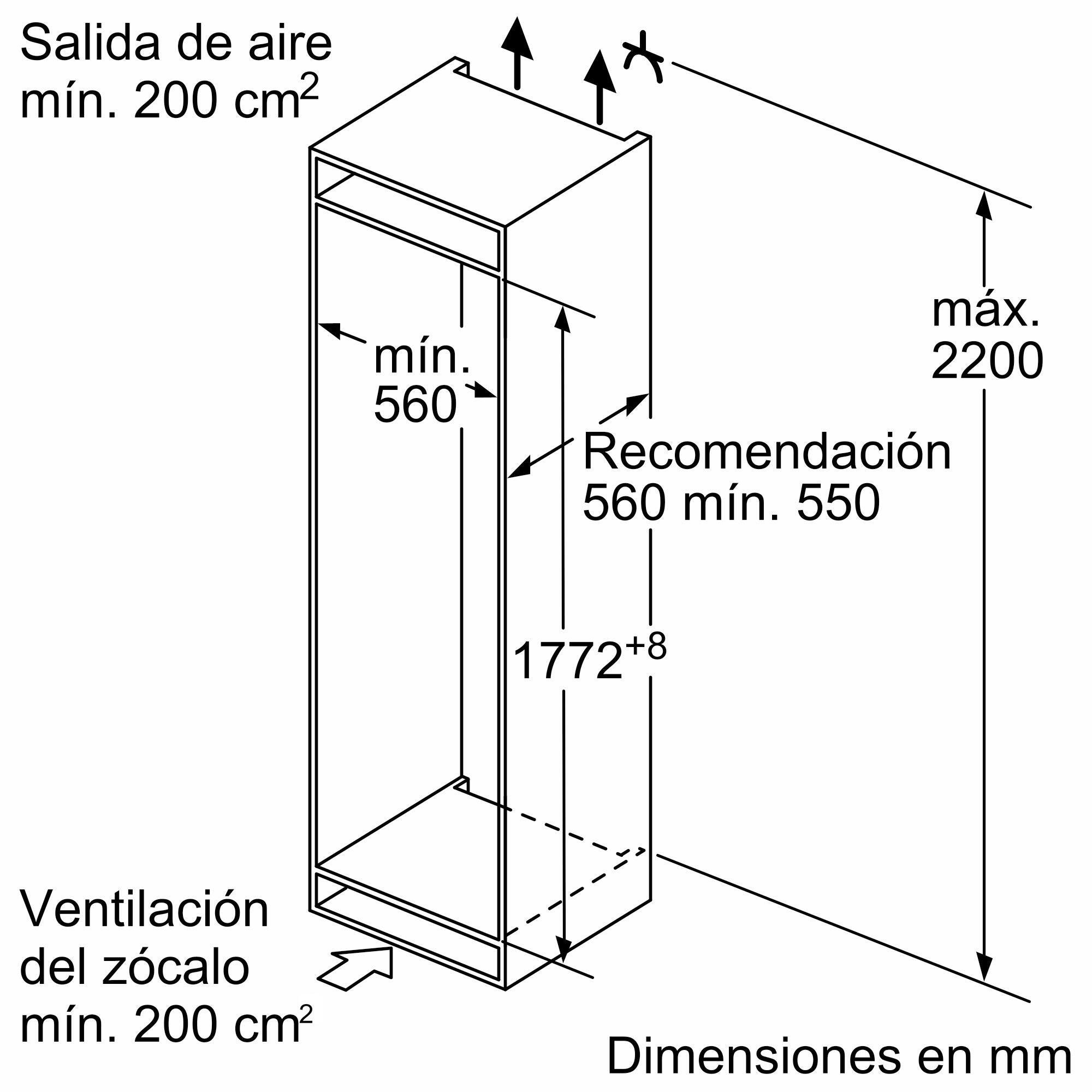 Frigorífico combi integrable BALAY 3KIE711S cíclico 177cm 183L blanco clase E - 11
