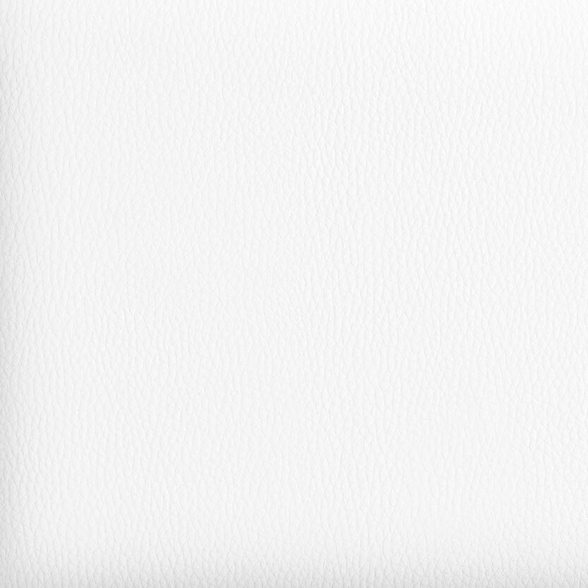 Taburete bajo de cocina Kelsa armazón aluminio asiento polipiel blanco - 6