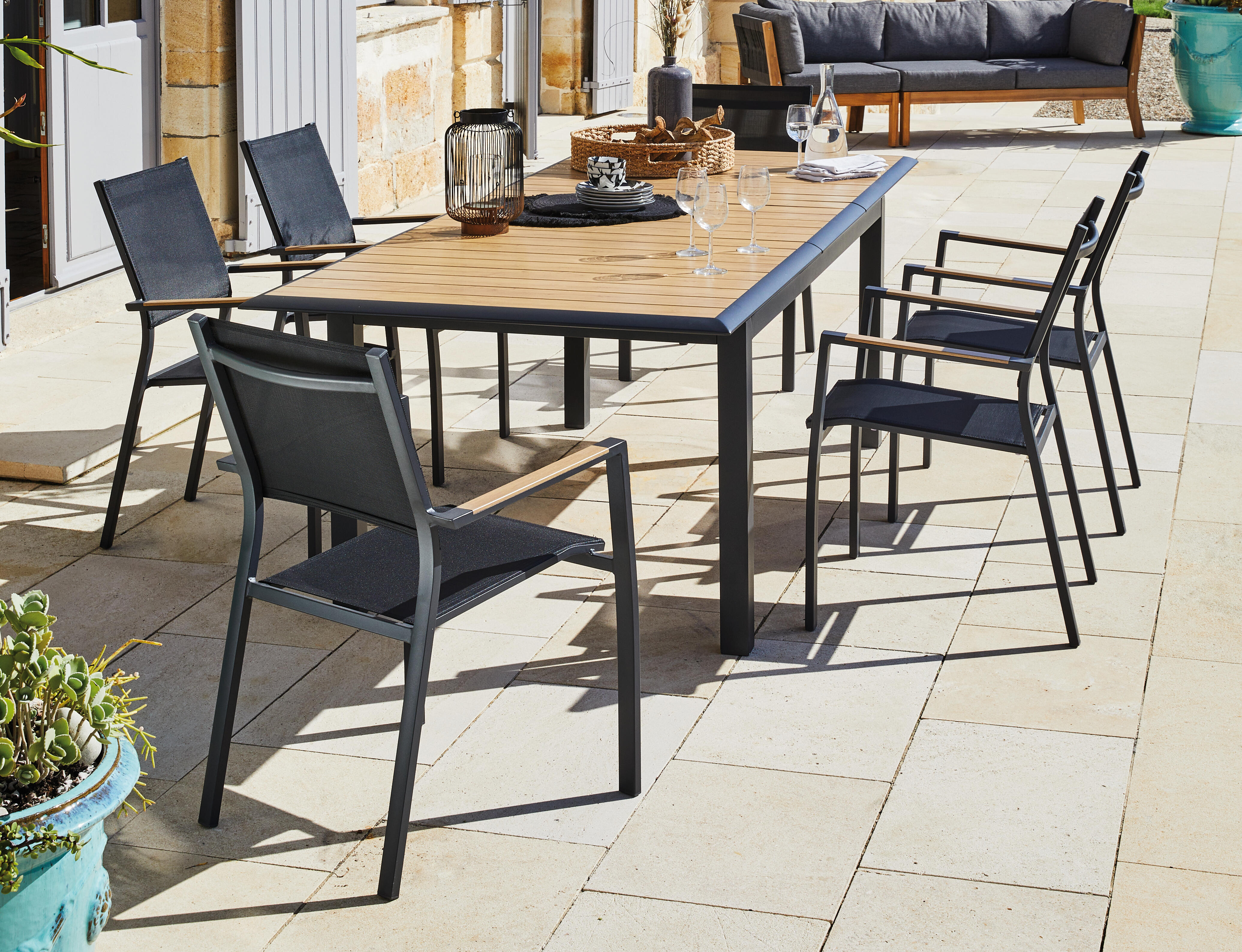 Fauteuil Games en aluminium et TPEP graphite - 2