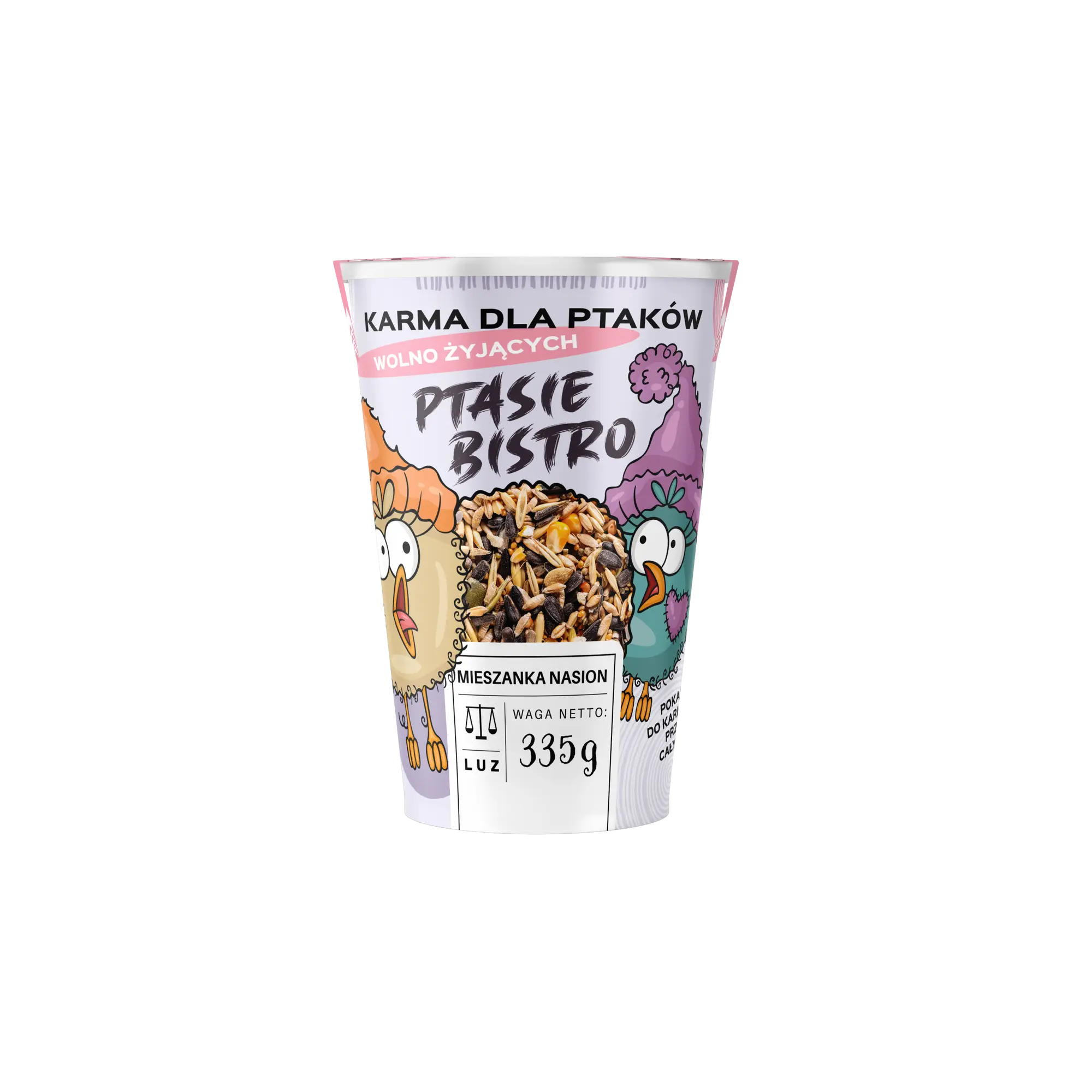 Karma dla ptaków shake Ptasie Bistro mieszanka nasion 335g - 2