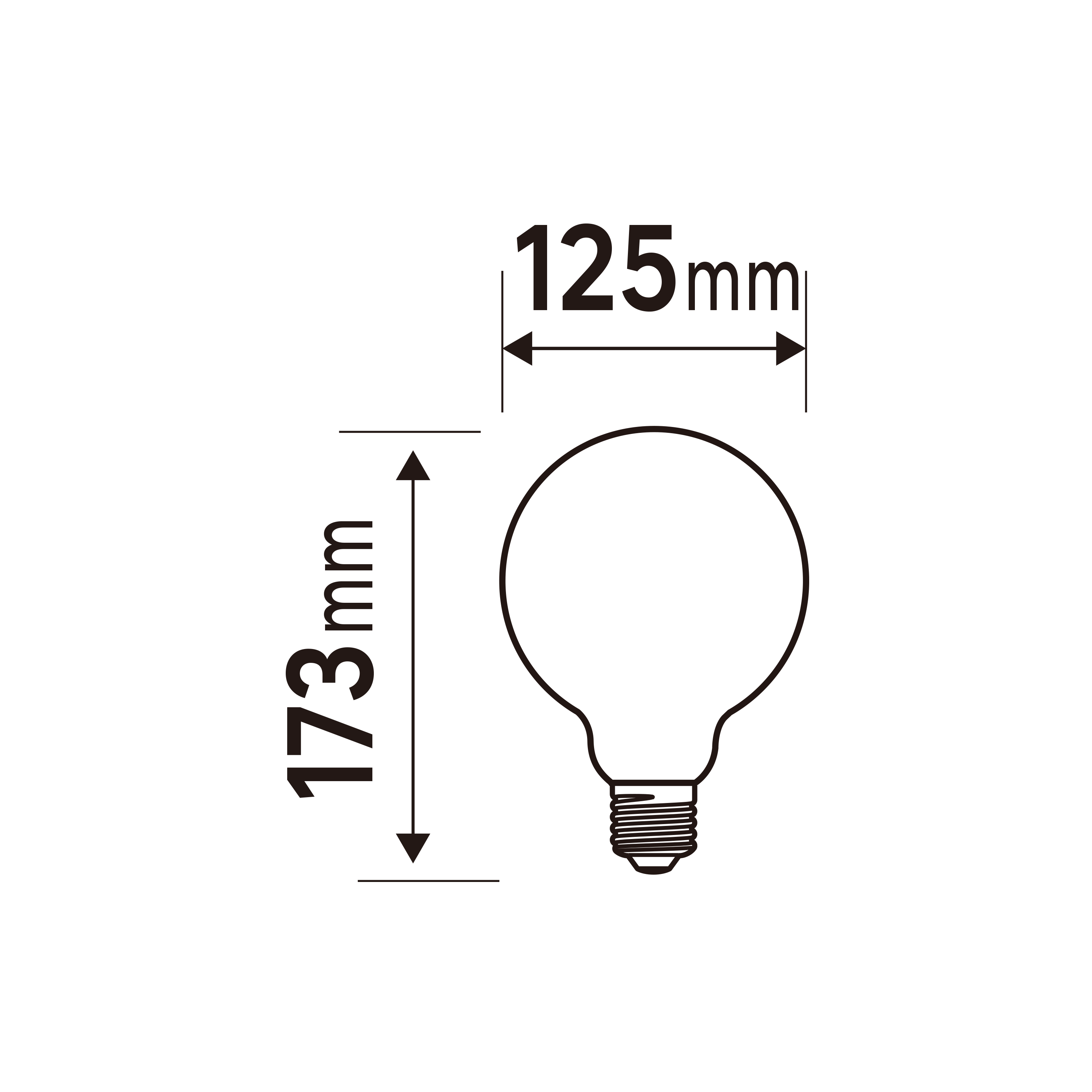 Lâmpada LED filamento G125 E27 1521 lm 4000 k Milky - 6