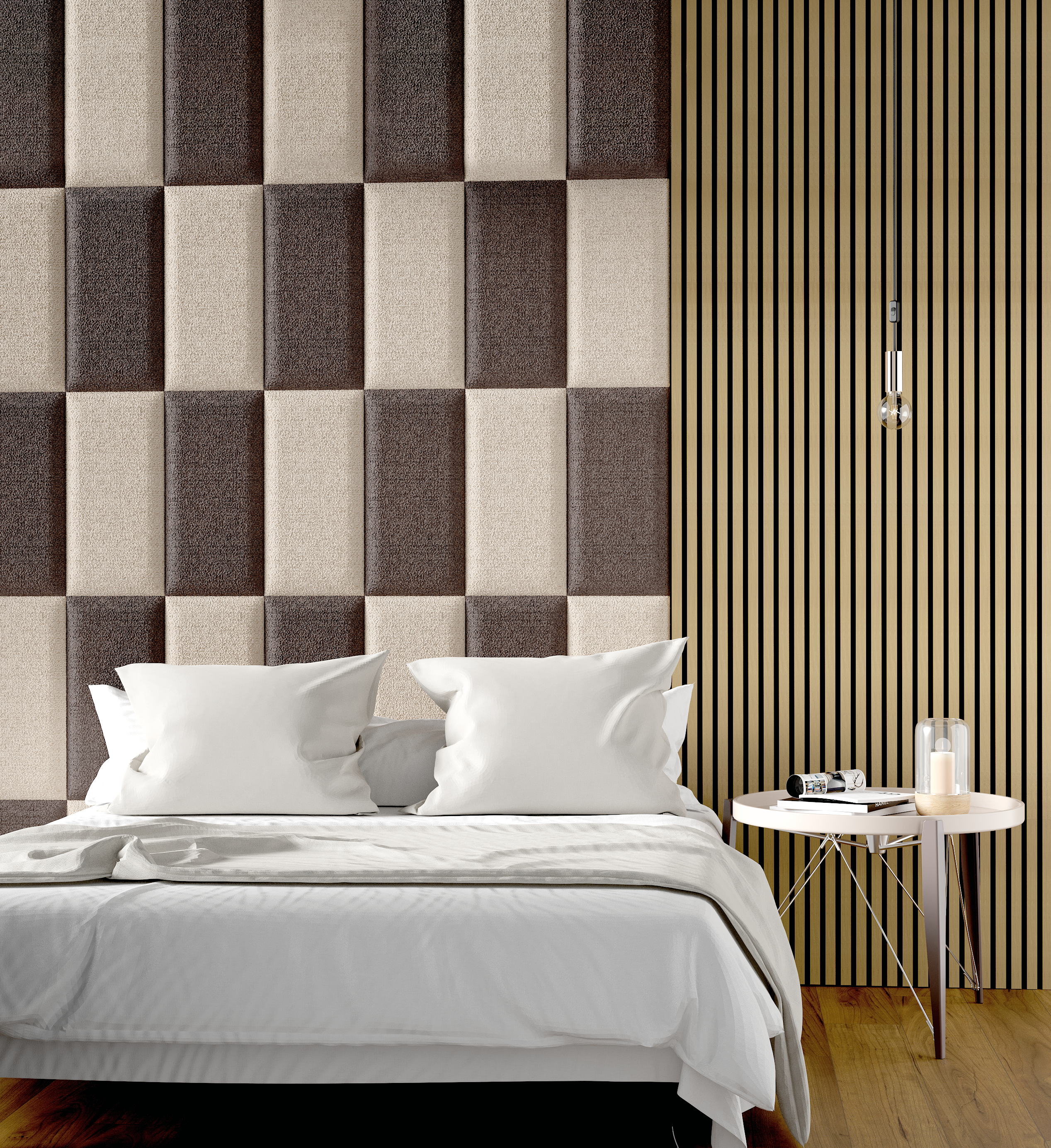 Panel ścienny tapicerowany prostokąt 60x30 cm N&N 03 Stelle - 2