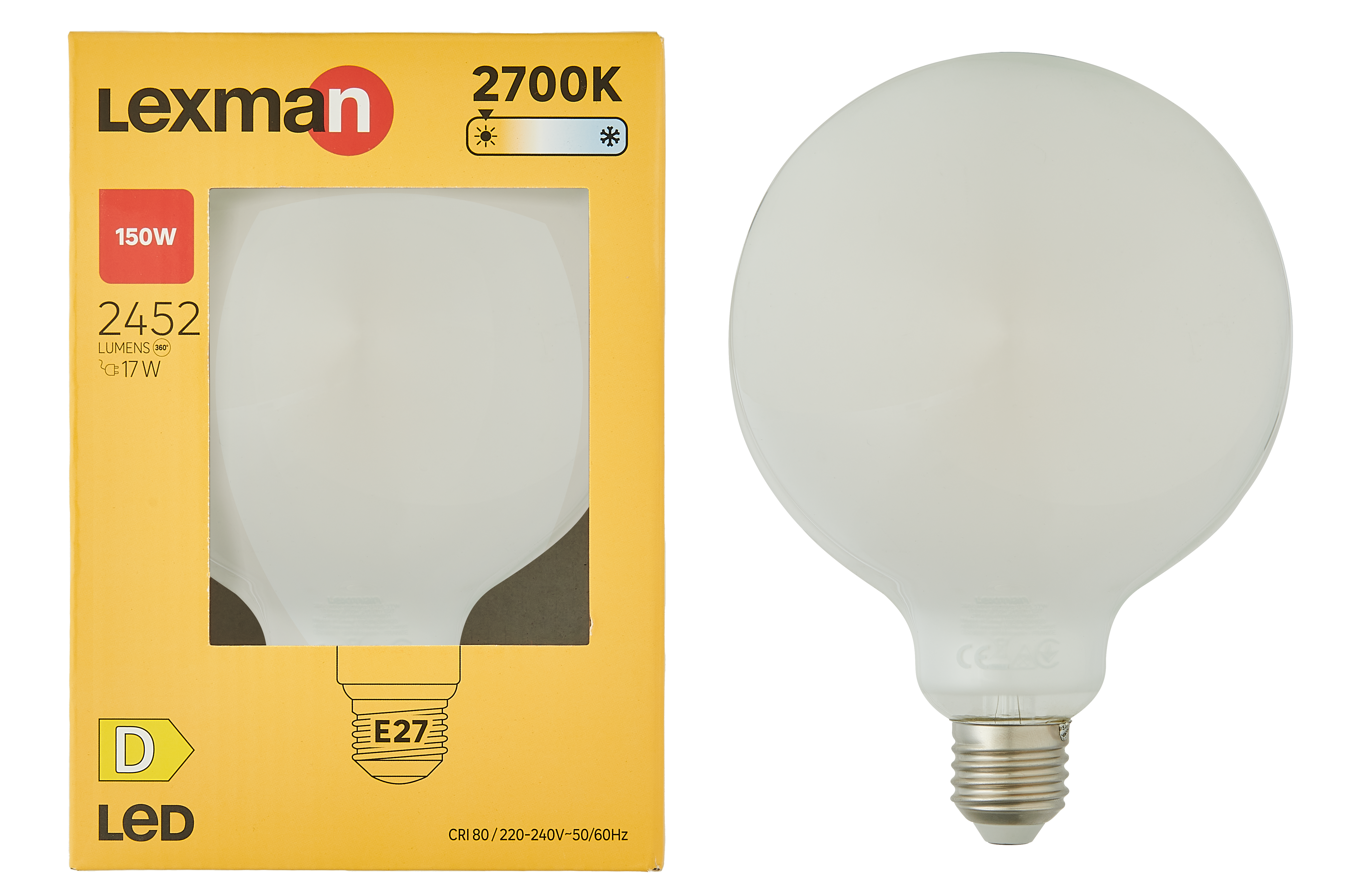 Żarówka LED E27 17 W 2452 lm Ciepła biel Lexman - 4