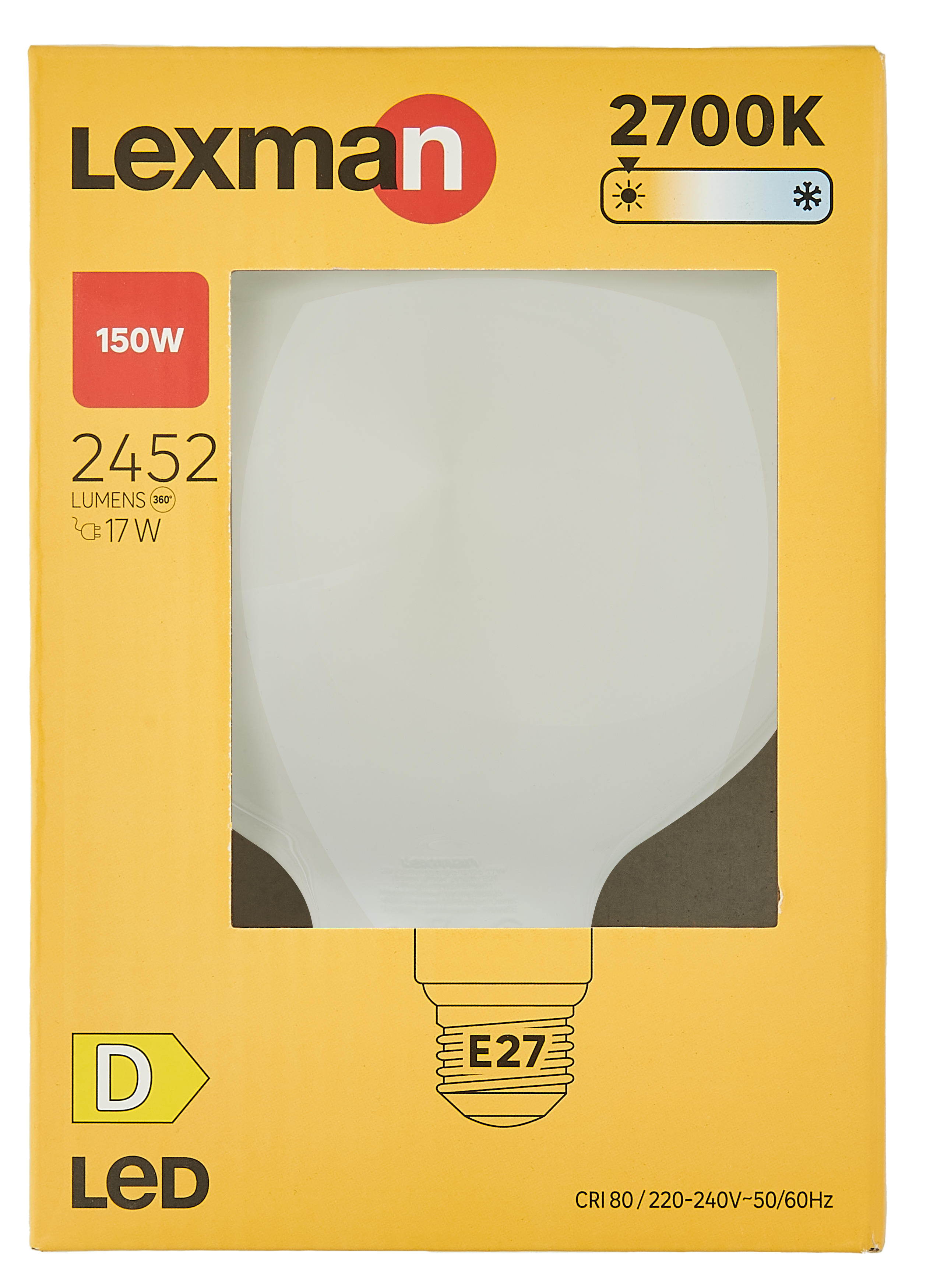 Żarówka LED E27 17 W 2452 lm Ciepła biel Lexman - 7