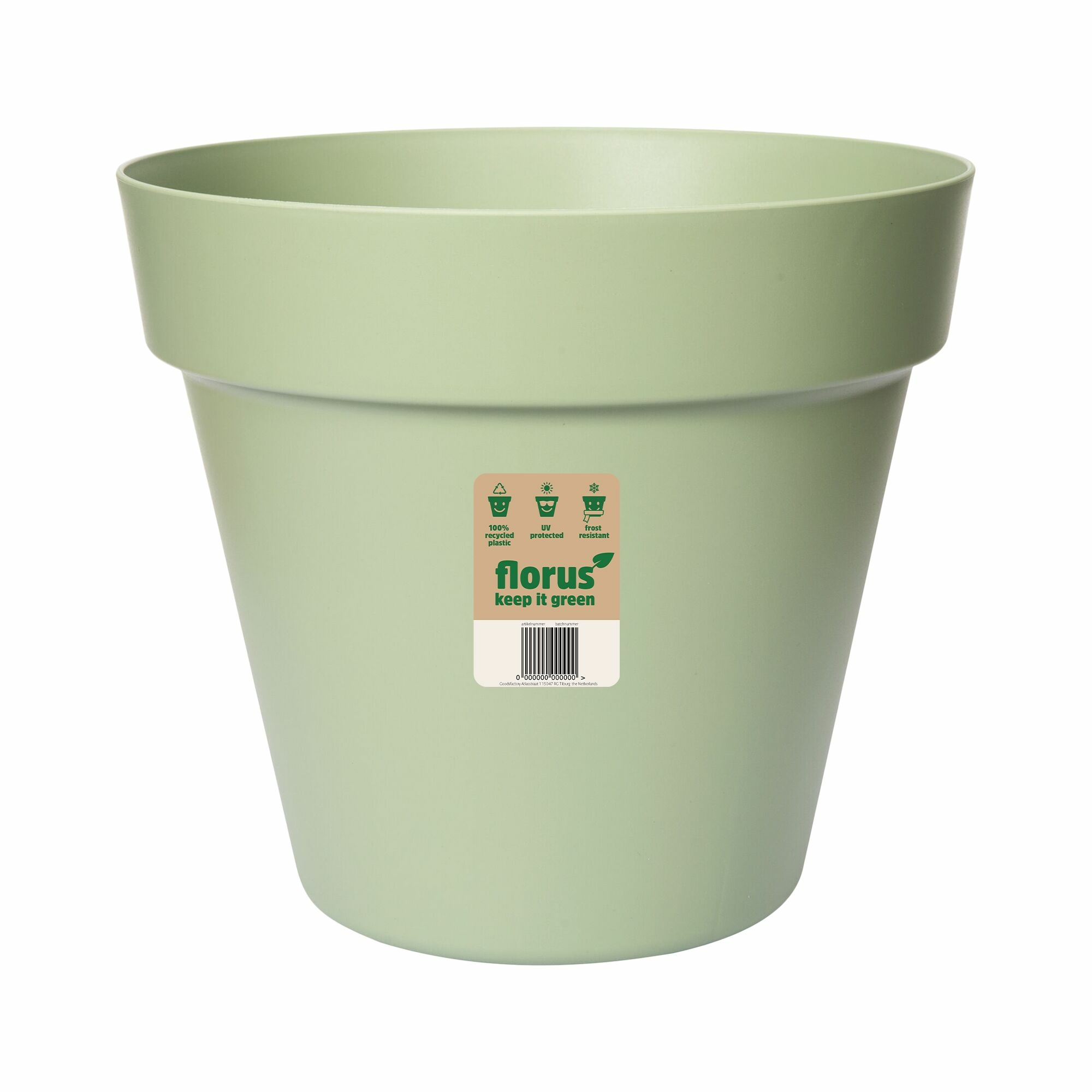 Pot polypropylène ELHO Paris pot de fleurs 60 vert menthe Diam.60 L.58 ...