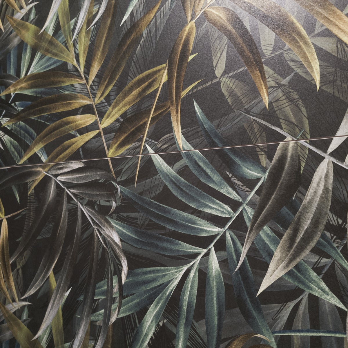 Carrelage mural effet papier peint dark satiné l.60 x L.120 cm Jardin - 3