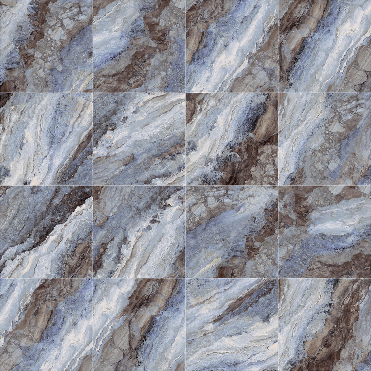 Carrelage sol effet marbre ocean Mystic l.90 x L.90 cm SANT'AGOSTINO - 4