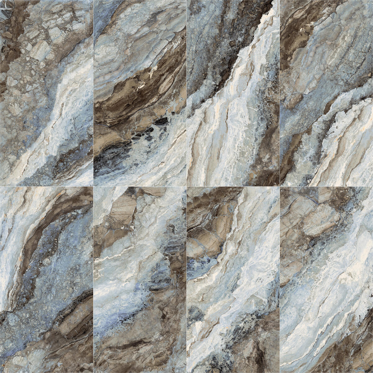 Carrelage sol intérieur effet marbre ocean Mystic l.120 x L.60 cm - 4