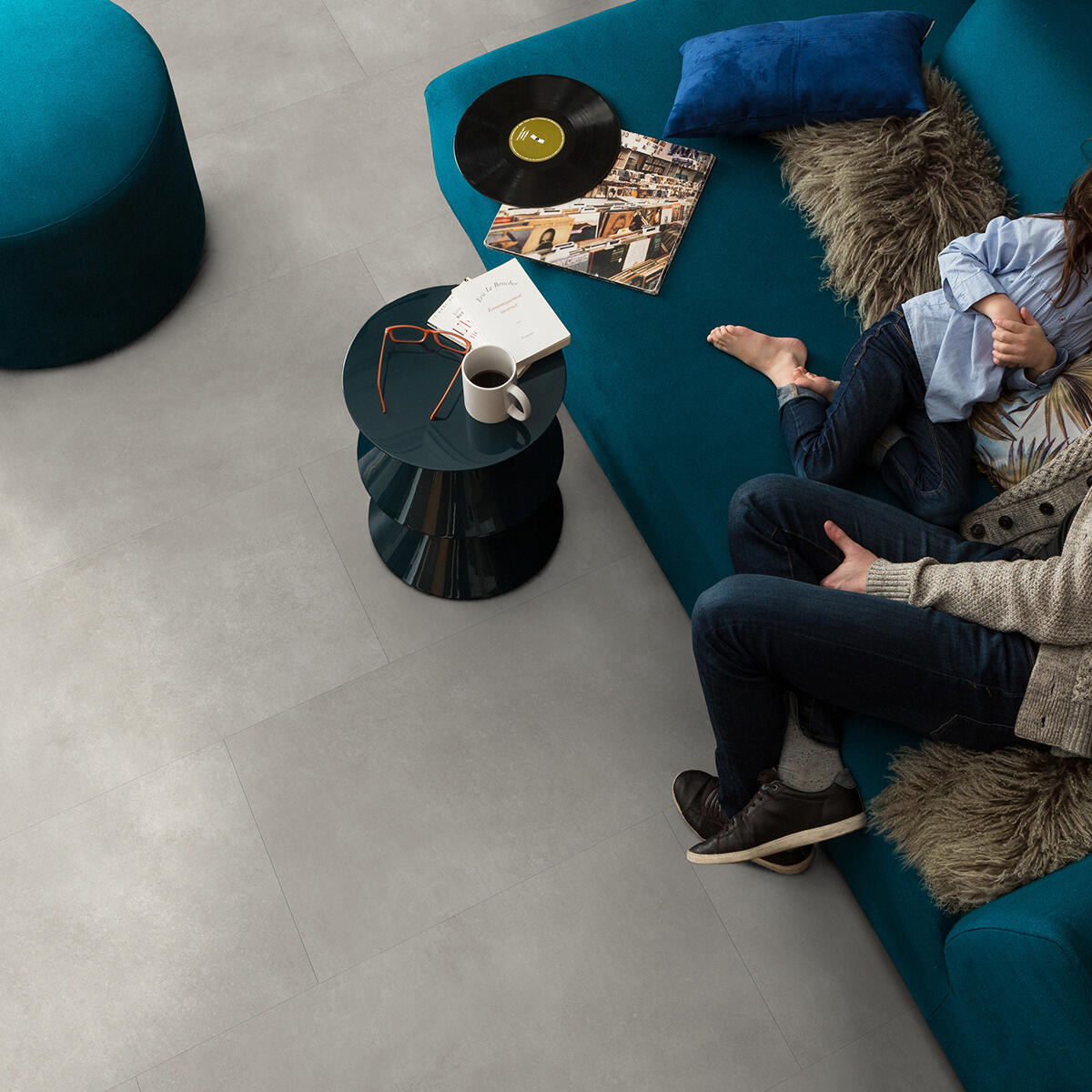 Dalle PVC clipsable intenso GERFLOR Senso premium clic 3 pepper light imitation  - 2