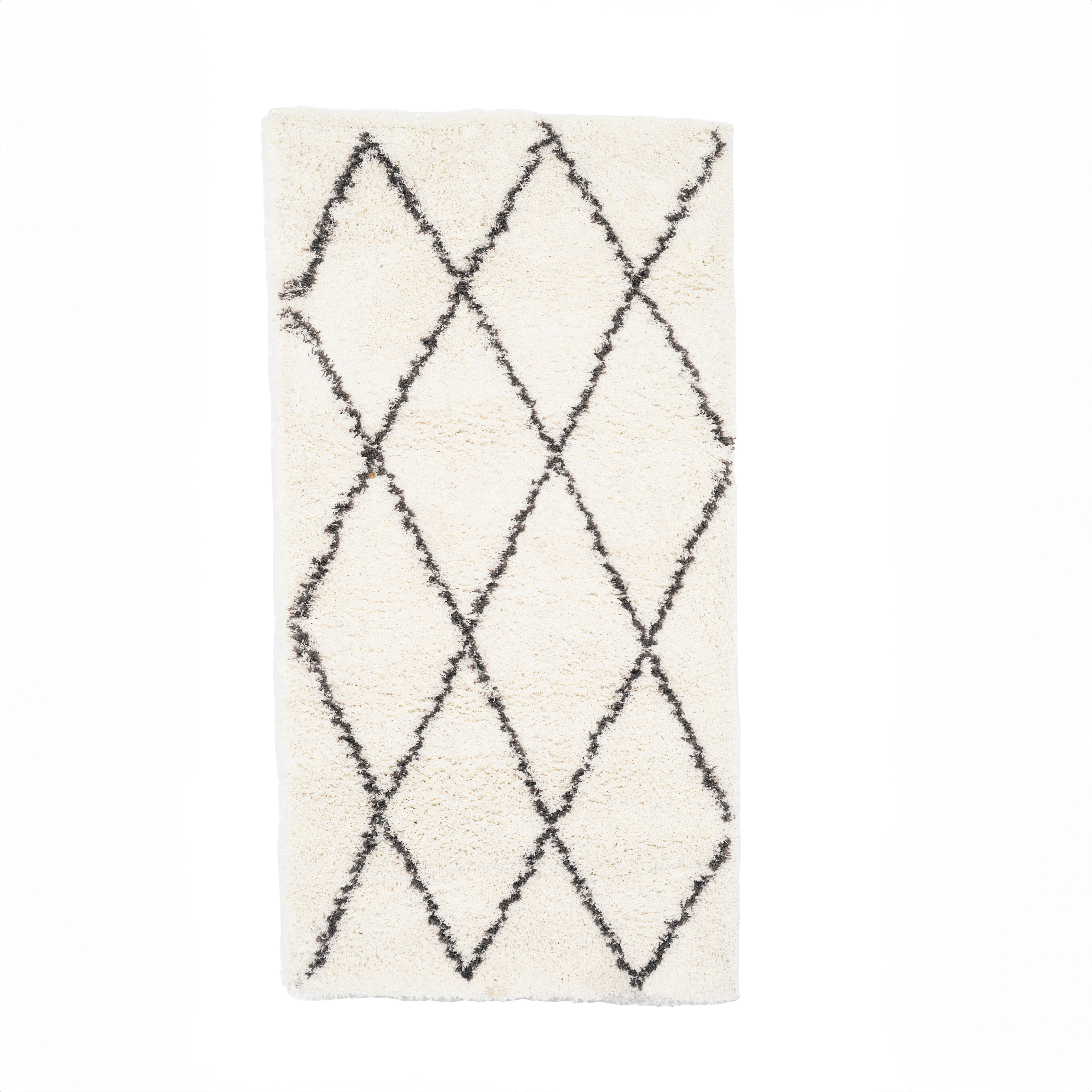 Alfombra pie de cama poliéster blizz bereber gris 60x110cm